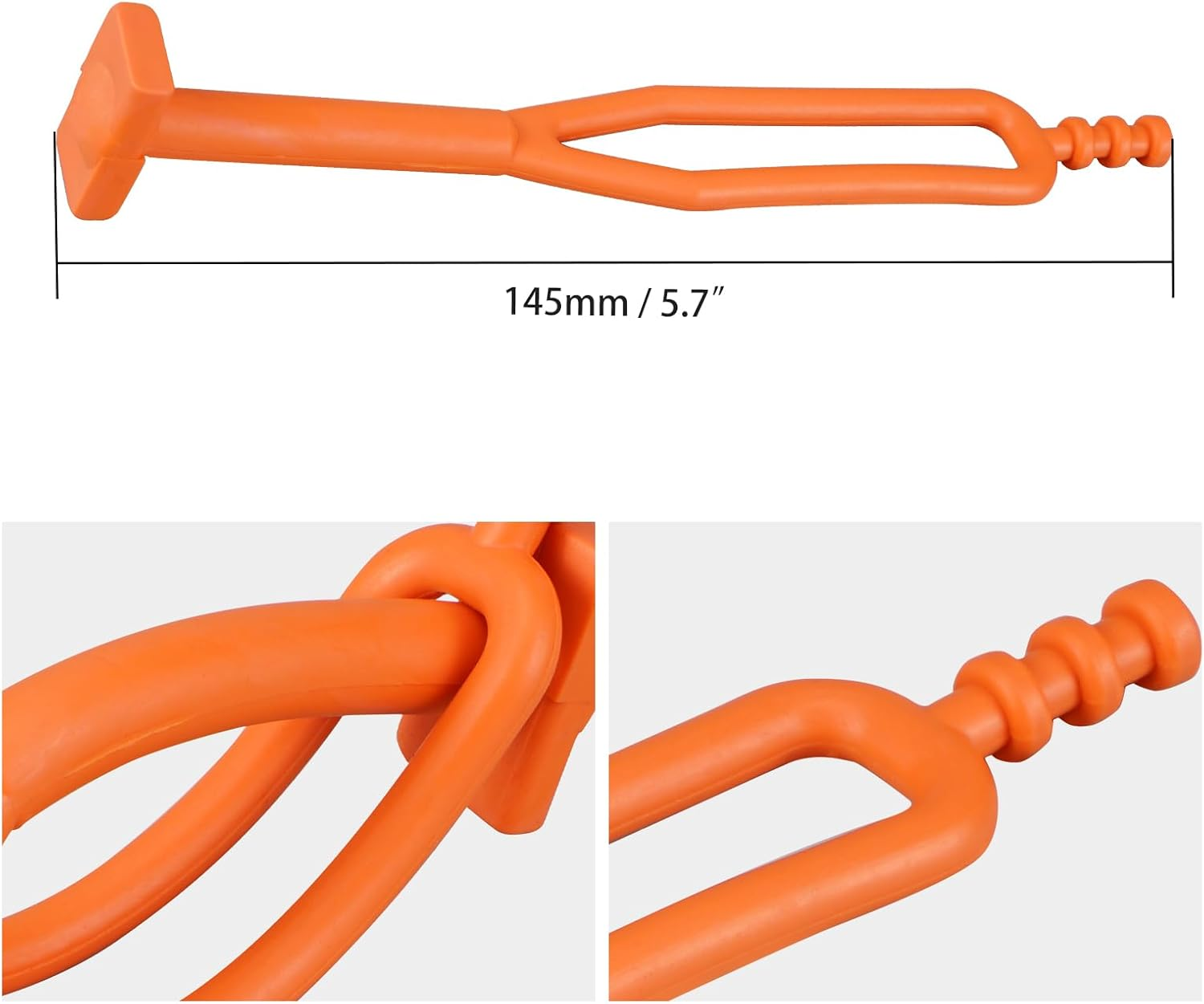 NICECNC Orange 145Mm Rubber Battery Strap Elastic Battery Strap Compatible with KTM 125-500 EXC/EXC-F/EXCF Six Days/Xc/Xcw/Xc-W/Xcw TPI/XCW Six Days/Xcf/Xcf-W/ 1998-2022 See Fitment image number 6