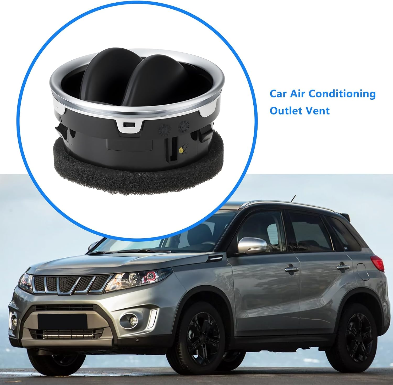Car Air Conditioning Outlet Vent 73630-56P00 80Mm Compatible with Suzuki Vitara 2015-2021 image number 5