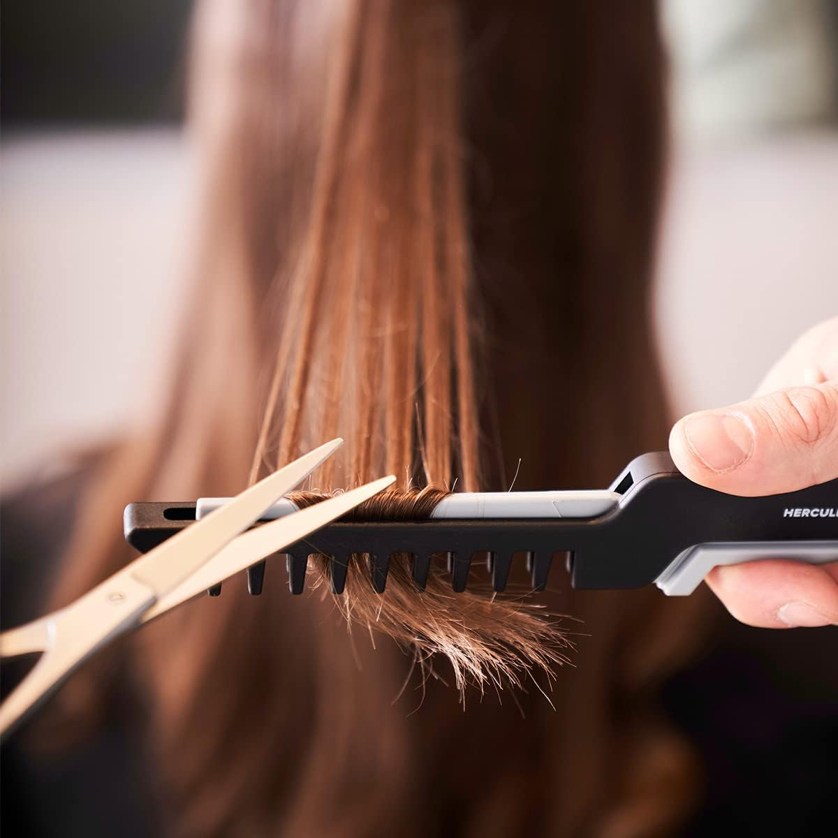 HERCULES S&Auml;GEMANN - 79410 Split Art Slide & Cut | High-Quality Comb with Manual Split End Comb for Targeted Removal of Split Ends