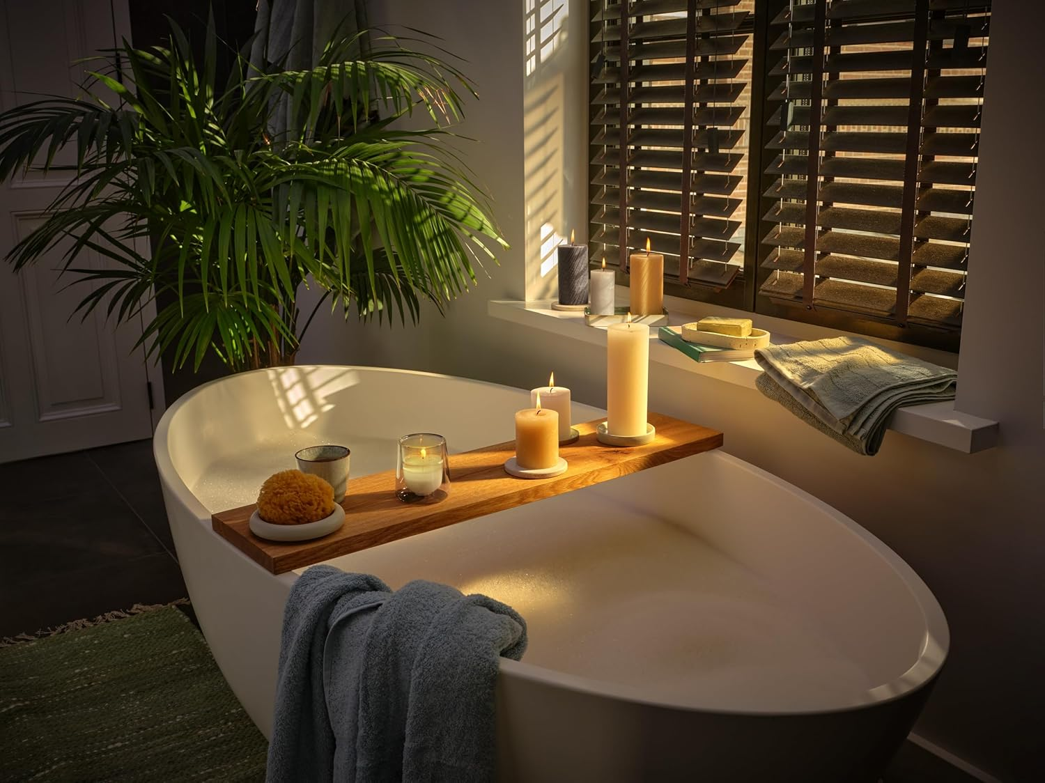 Bolsius Rustic Pillar Candles - Gift Set of 6 - Nature - Decorative Household Candles - Length Burning Time - Unscented - Natural Plant Wax - without Palm Oil image number 3