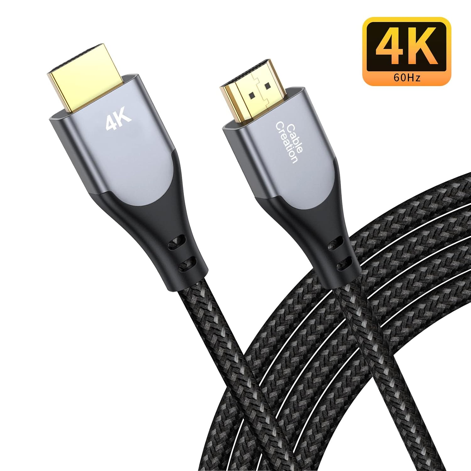 HDMI Cable 4K@60Hz 10 Ft, Cablecreation HDMI Cable, High-Speed 18Gbps, 4K HDR, 3D, 2160P, 1080P, Ethernet Support, Compatible with UHD TV, PS5/PS4, Xbox One, Blu-Ray, PC, Projector and More image number 3