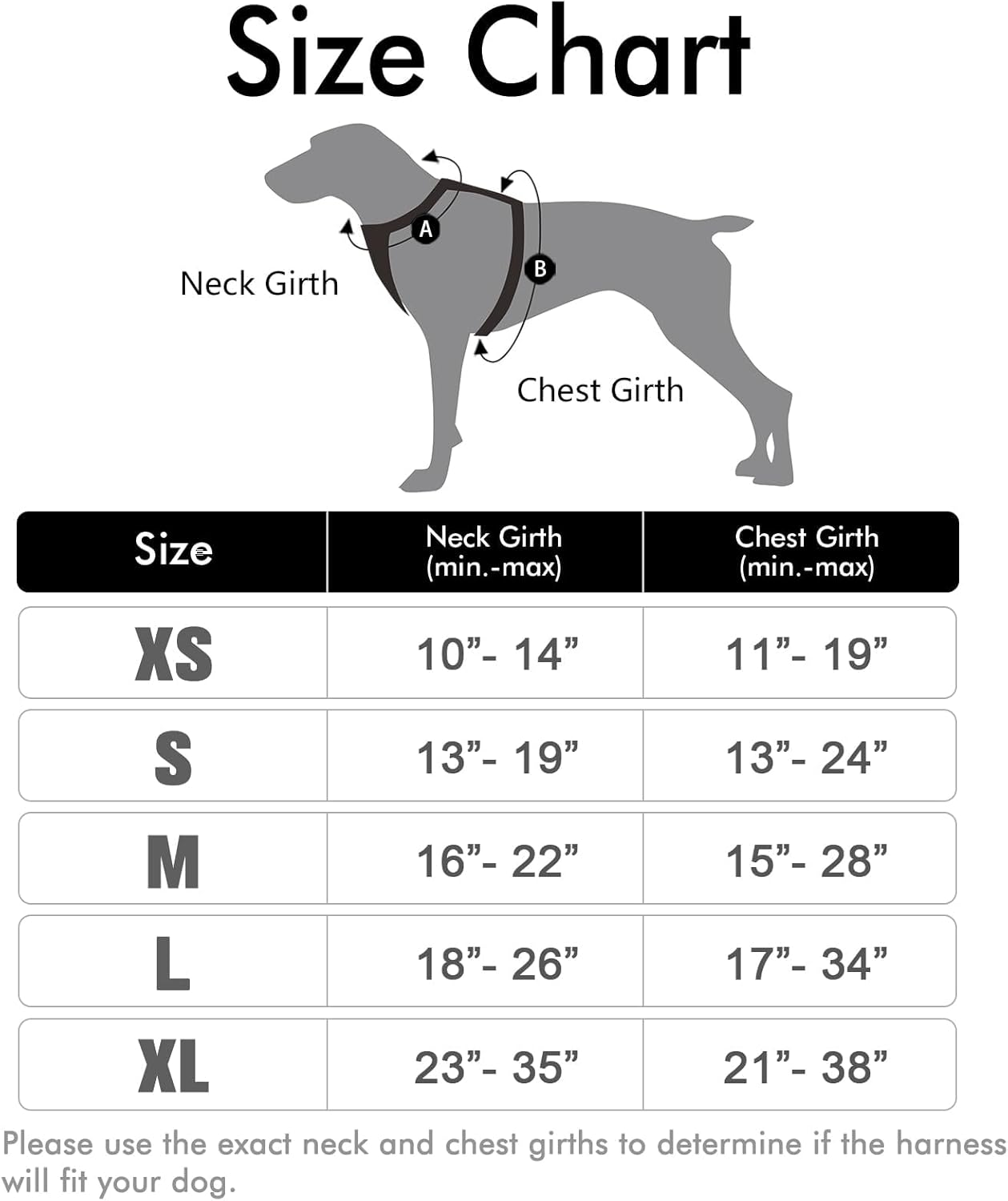 Rabbitgoo Dog Harness No-Pull Pet Harness Adjustable Outdoor Pet Vest 3M Reflective Oxford Material Vest for Dogs Easy Control for Small Medium Large Dogs, Black, L image number 2