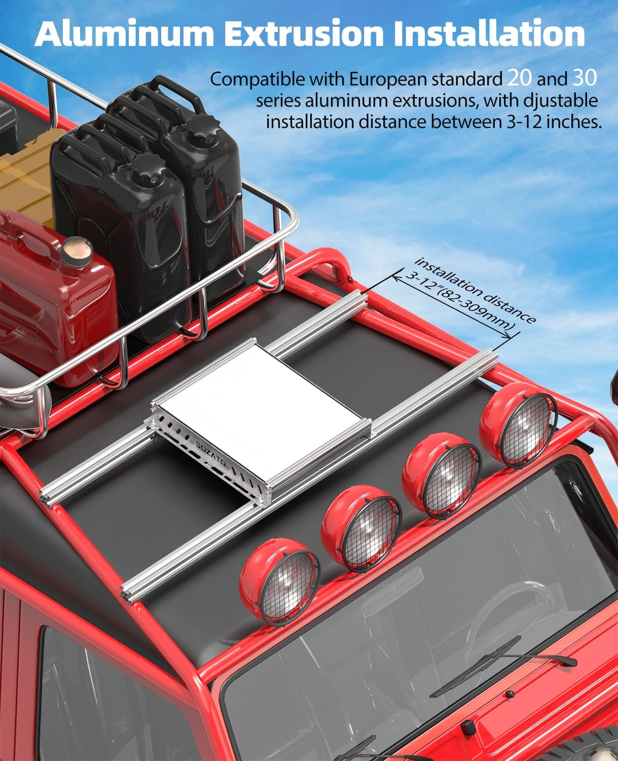 Starlink Mini Mount Multiple Installation Options, Car Roof Mounting Kit with Shock-Absorbing Foam Adjustable Pipe Clamp Roof Rack Mount Fit Car, Rvs, Boat, Yachts, Trucks, Starlink Mini Accessories image number 1
