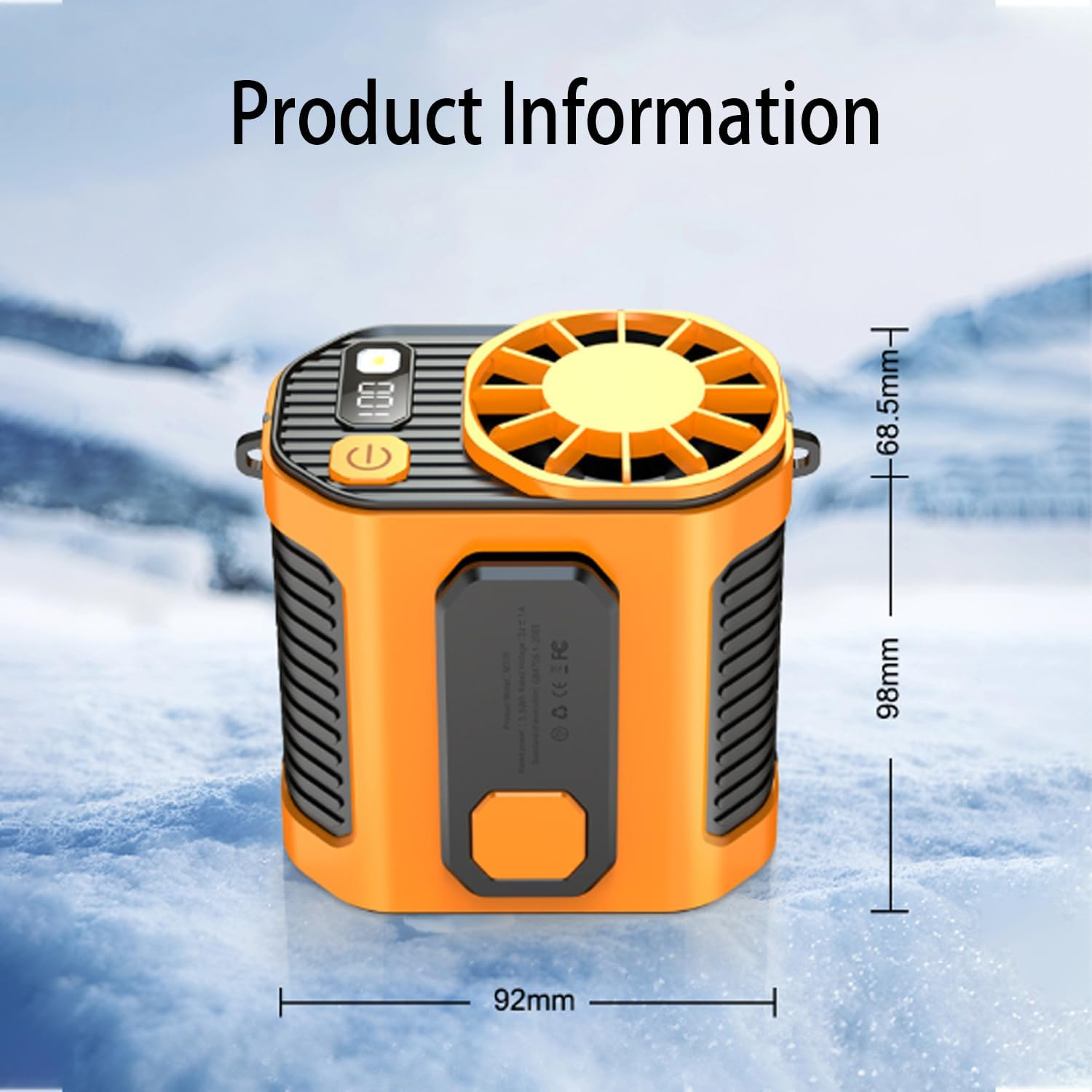 2025 Portable Fan Rechargeable, Portable Waist Fan, Waist Clip Fan, 100 Gear Waist Clip Fan, Free Hanging Neck Fan, Personal Waist Fan, Wearable Belt Fan for Outdoor, Indoor, Construction Site, Travel image number 4