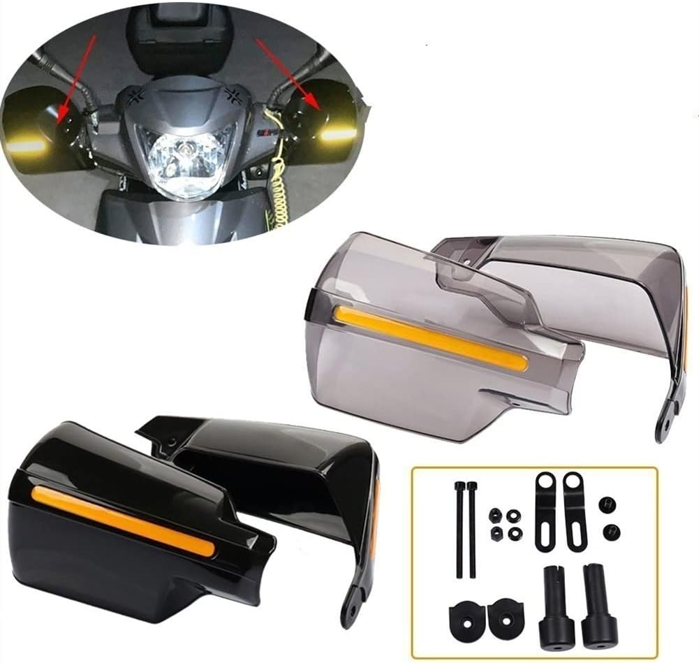 Motorcycle Handlebar Handguard Shield for FB Mondial HPS 125 HPS 300 Hipster HPS125 Motorcycle Accessories Handguard Windshield Hand Guards Handle Shield Handlebar (Color : B-Lack) image number 6