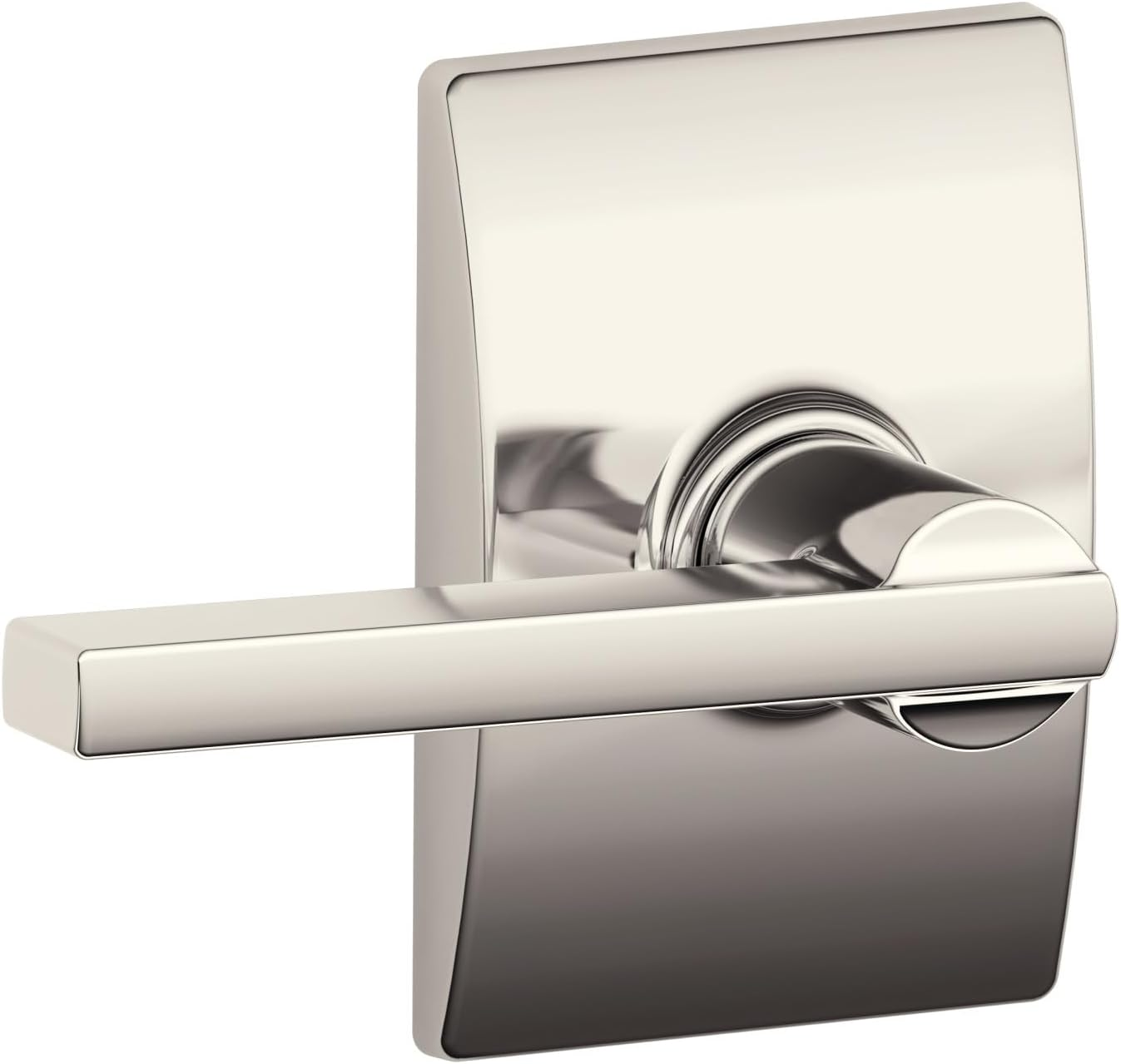 Schlage F170 LAT 619 ULD Latitude Lever with Upland Trim Non-Turning Lock, Satin Nickel