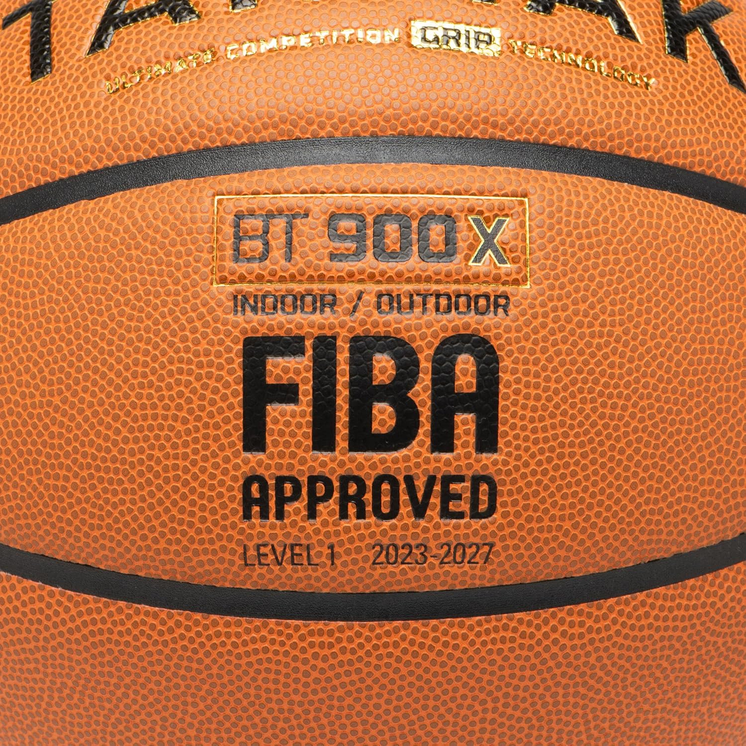 Tarmak Decathlon Tarmak Bt900 FIBA Approved Grip Touch Basketball Orange Size 7 - Basketball image number 2