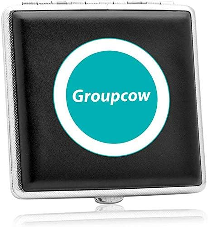 Leather Black Cigarette Case Holds 20 Cigarette (For Regular Size and King Size 84Mm Only) image number 1