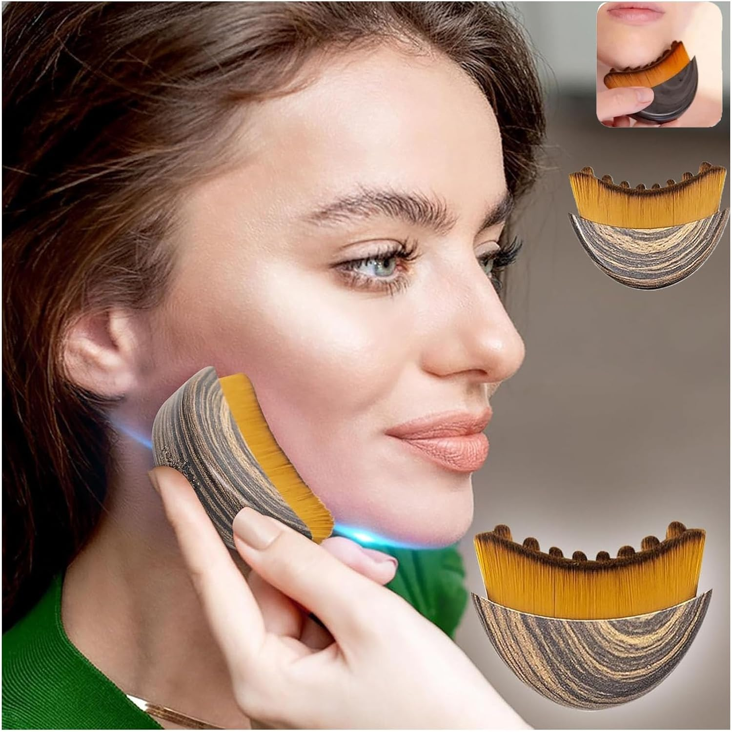 Lymphatic Contour Face and Body Brushes, the Lymphatic Drainage Massager for Face, Chin & Jawline Sculpting, Designed for the Face，Ergonomically Designed to Fit the Skin Precisely and Relieve Fatigue (1) image number 5