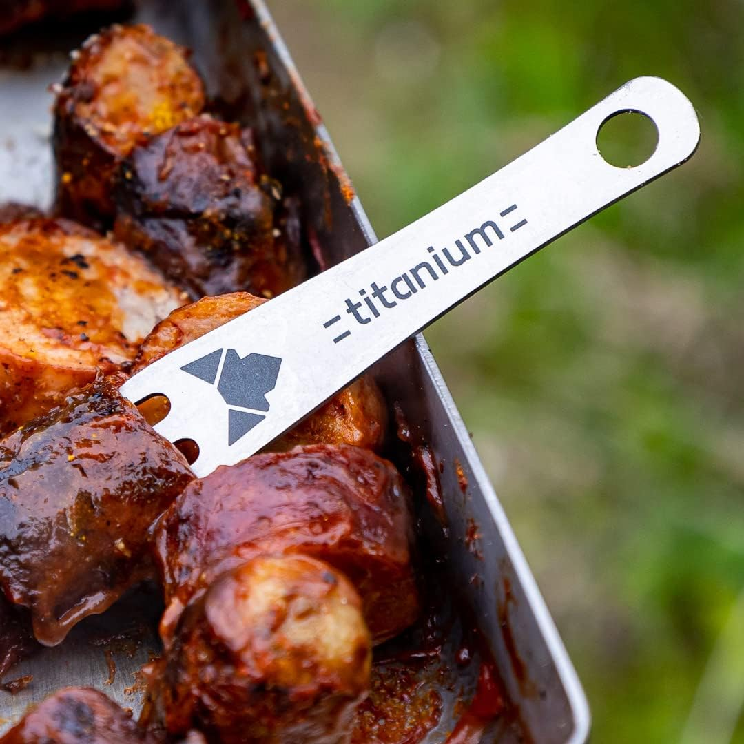 FENNEK Titan Pieker XL in High-Quality Leather Case, Made in Germany, Perfect for Camping, Holidays, Festivals, Bushcraft, Hiking, 1 Piece