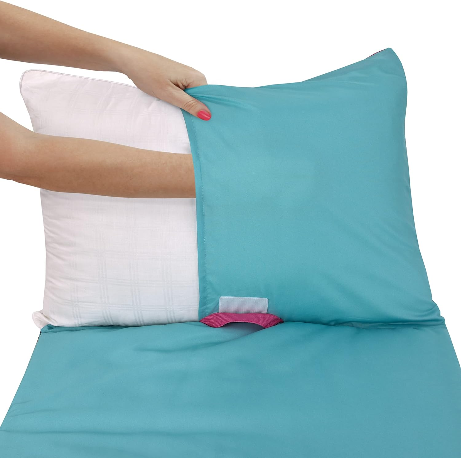 Disney Encanto Tropical Delight Pink and Aqua, Mirabel and Isabella Deluxe Easy Fold Toddler Nap Mat image number 3