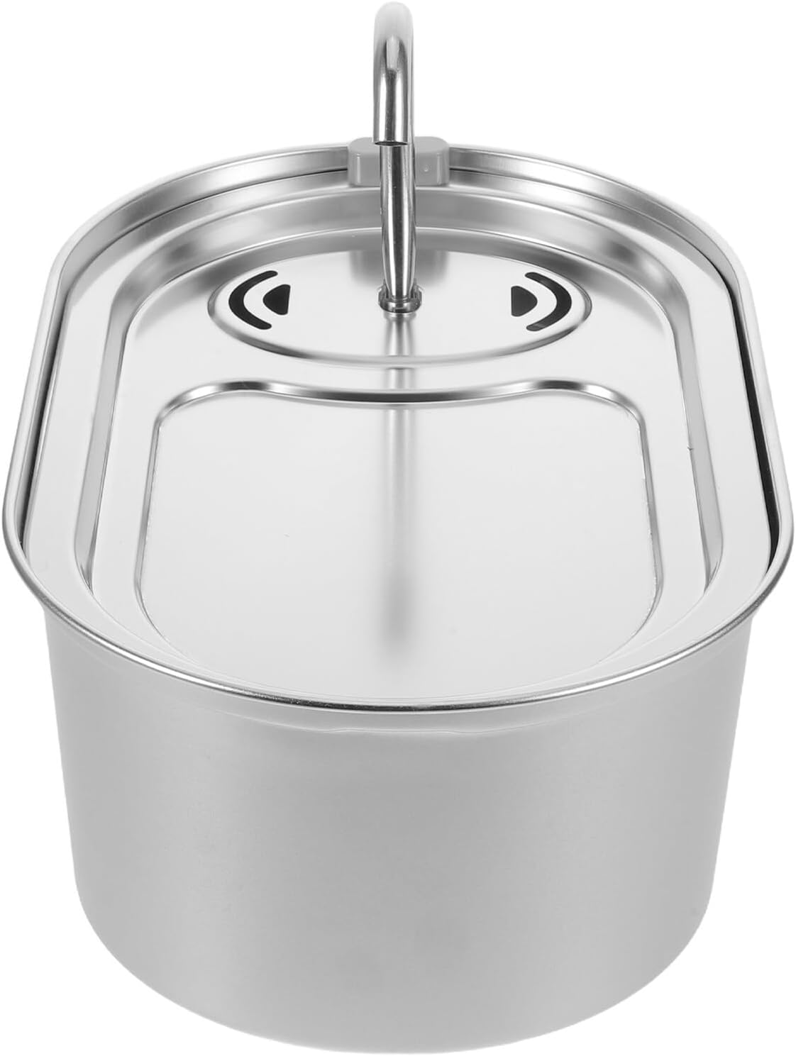 PENIKOKO Stainless Steel Cat Water Fountain Automatic Pet Dispenser Quiet USB Rechargeable Waterer with Innovative Spray for Cats Dogs and Small Pets image number 5