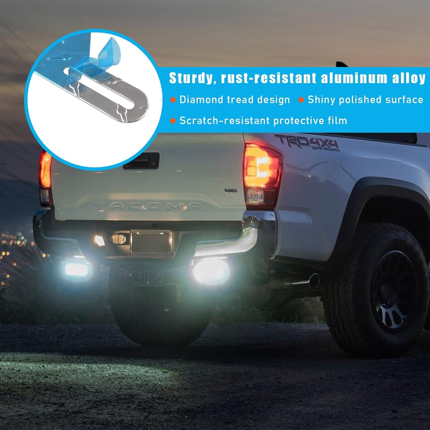 Aluminum License Plate Light Bracket, Auto License Plate Holder Bracket with Light Mount, Universal Vehicle Accessories for Mounting Bracket Trailers, Trucks, Cars (1 PC, Black)