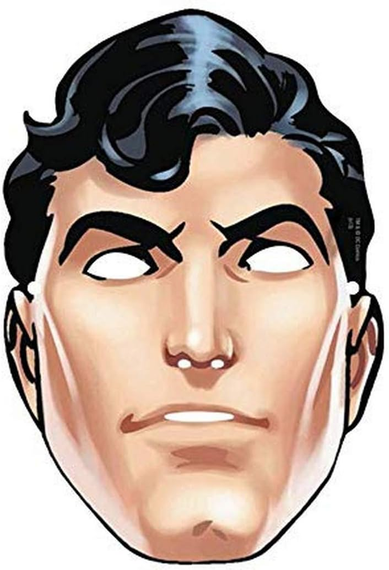 Amscan Superman Paper Mask 8 Pieces