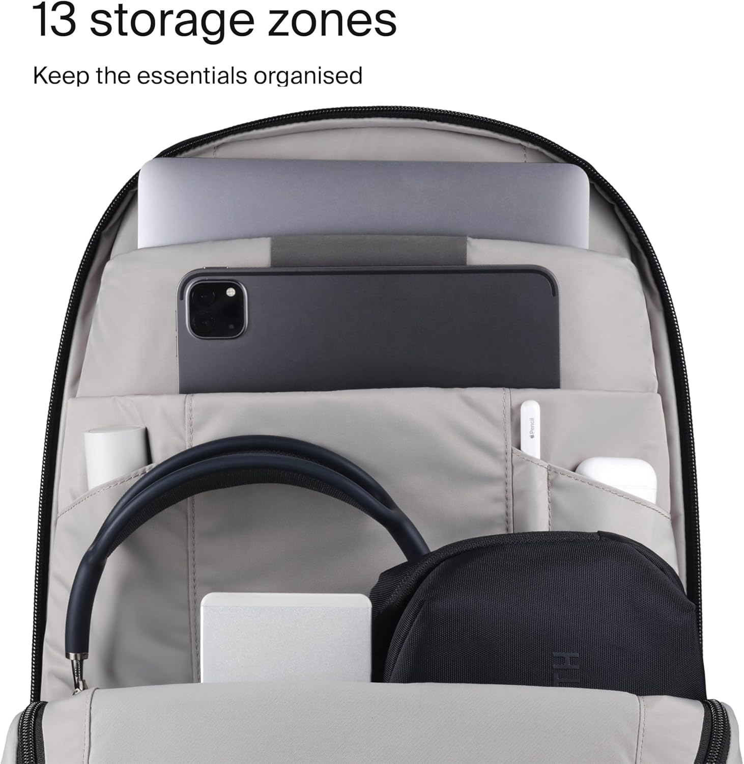 Urth Norite 24L Modular Camera & Laptop Travel Backpack - Water Resistant, Anti-Theft, Recycled Bag for DSLR, 13-16 Inch Laptop image number 5