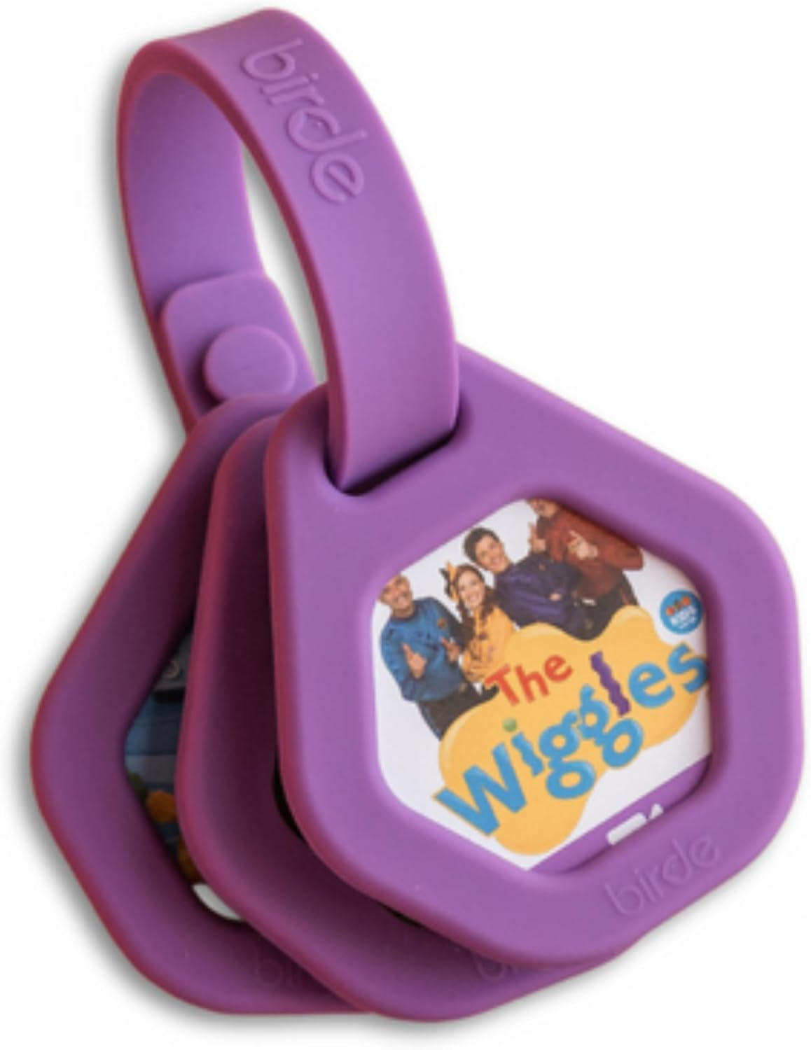 Birde Seed Pod, 6 Silicone Seed Holders with Strap (Purple)