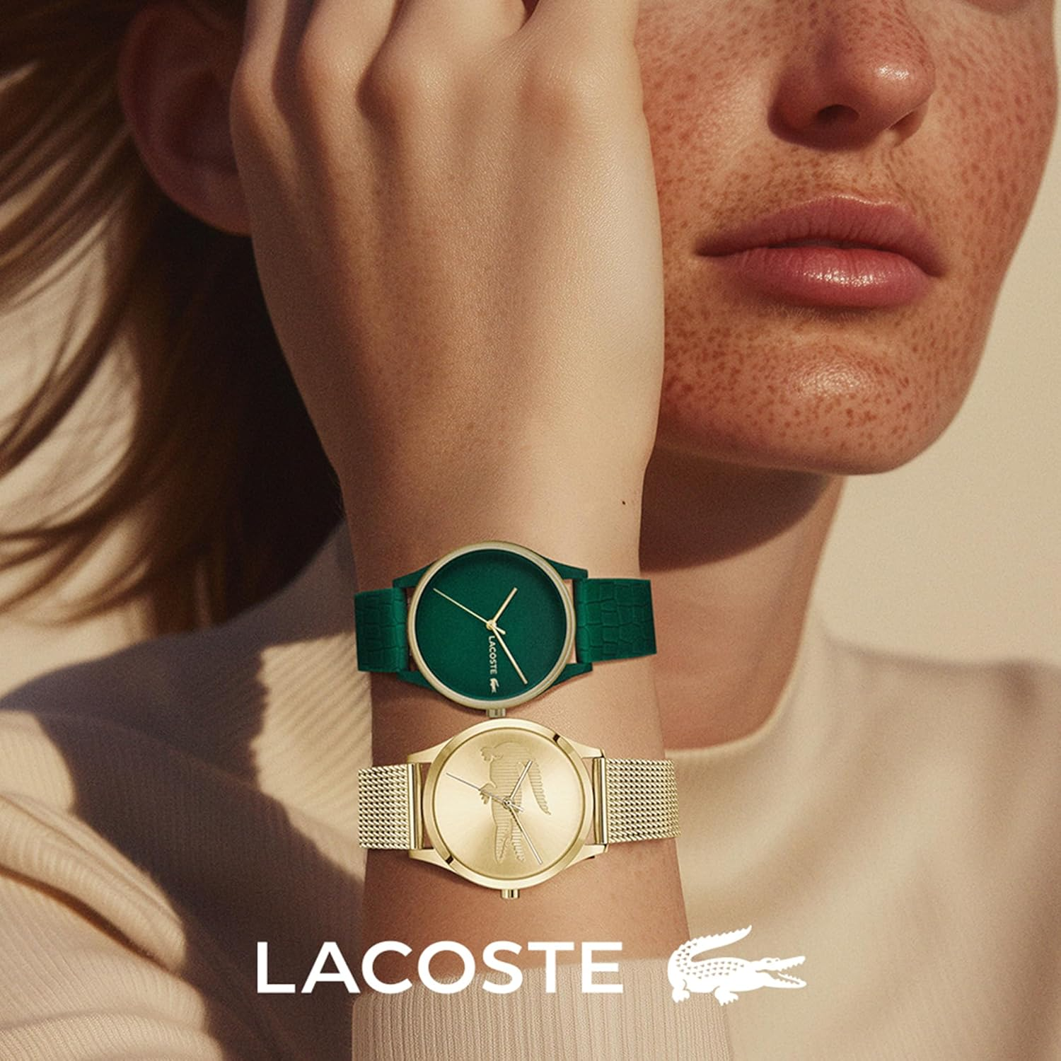 Lacoste Crocodelle Green Silicone Green Dial Women'S Watch image number 2