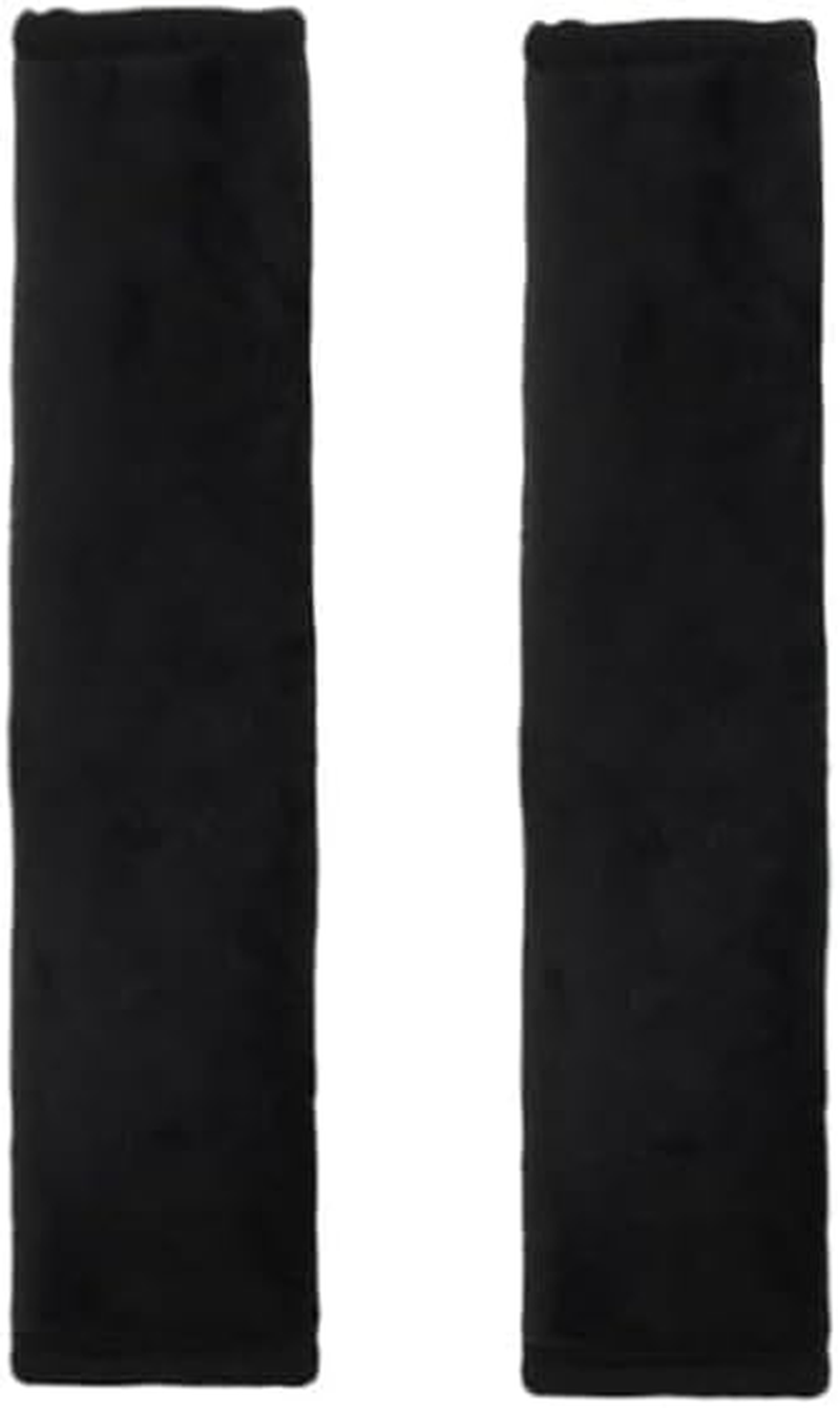 2-Pack Car Seat Belt Pad Cover, Soft Car Safety Seat Belt Strap Shoulder Pad Suitable for Car Seat Belt (Black) image number 1