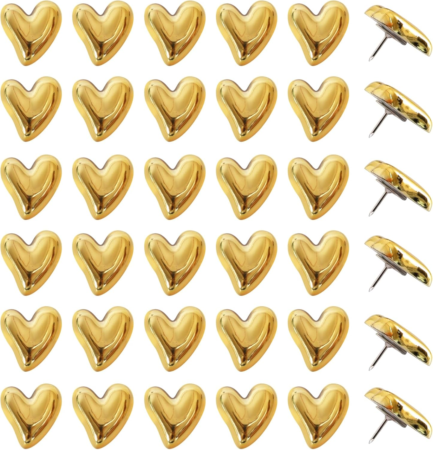 Vuzvuv Acrylic Colorful Square Decorative Push Pins for Bulletin Cork Board,Cute Thumbtacks Small Tile Pins for Home School, Office(30 Pcs)