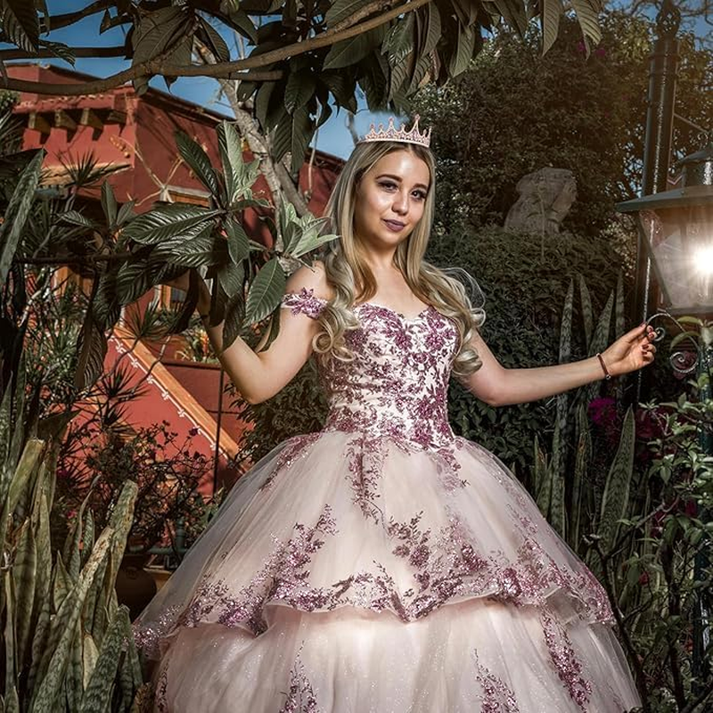 Diamond Crown Headbands Bridal Wedding Headwear Rhinestones Crown for Women Diamond Crown Birthday Hair Accessories image number 3