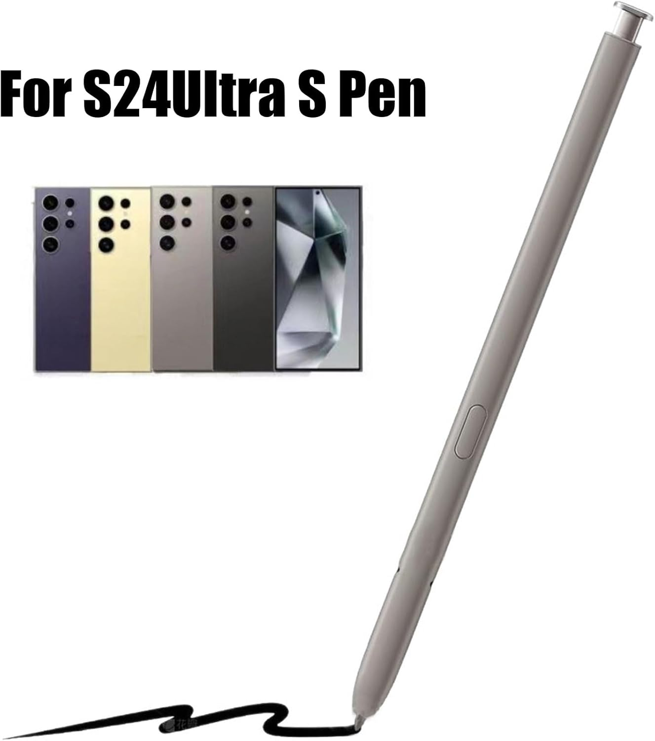 CTOUUGRS Galaxy S24 Ultra S Pen Replacement for Samsung Galaxy S24 Ultra Compatible Stylus Pen No Bluetooth Function Yellow Gold Design image number 1