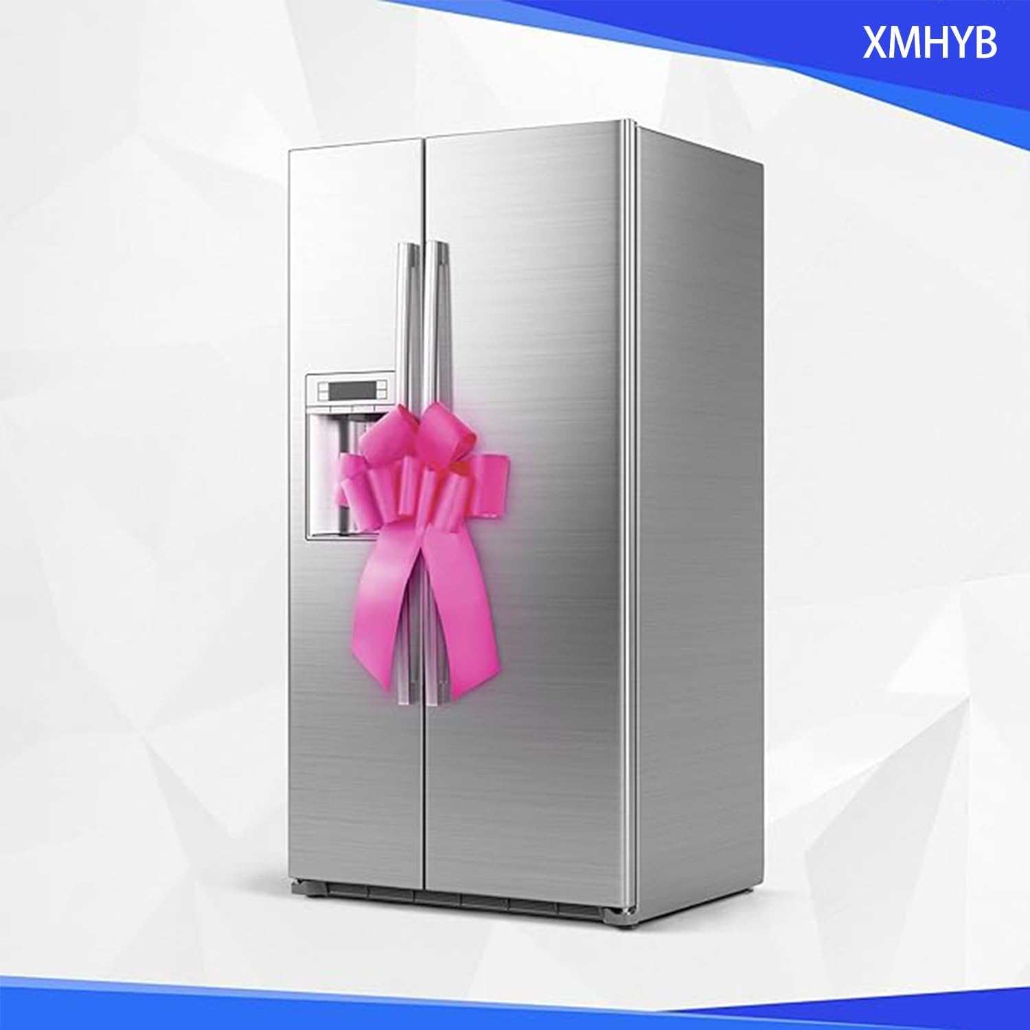 Big Car Bow 30 Inch, Giant Huge Birthday Red Gift Bow for Car, with 2 Suction Cups Christmas Tree Topper Decor (Rose Pink) - Glod image number 2