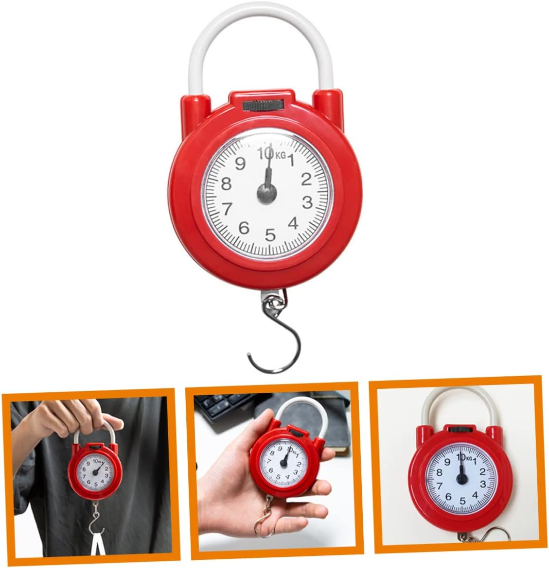 COOLHIYA Portable Digital Luggage Scale Handheld Fish Scale Spring for Travel Kitchen Camping image number 6