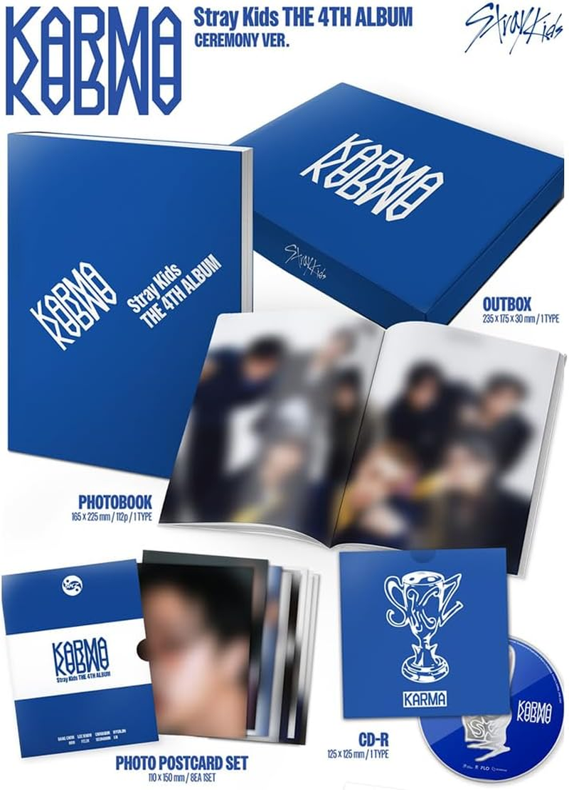 STRAY KIDS KARMA [CEREMONY Ver.] 4Th Album + Pre-Order Gift & 3 Extra Photocards Set image number 3
