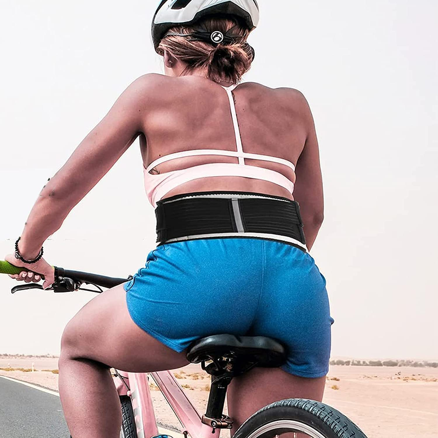 HEERTEE Sacroiliac SI Hip Belt for Women and Men That Alleviate Sciatic, Pelvic, Lower Back and Lumber Pain, Stabilize SI Joint | Trochanter Belt | Anti-Slip and Pilling-Resistant (Plus(Fits Hip Size 46"-55")) image number 3