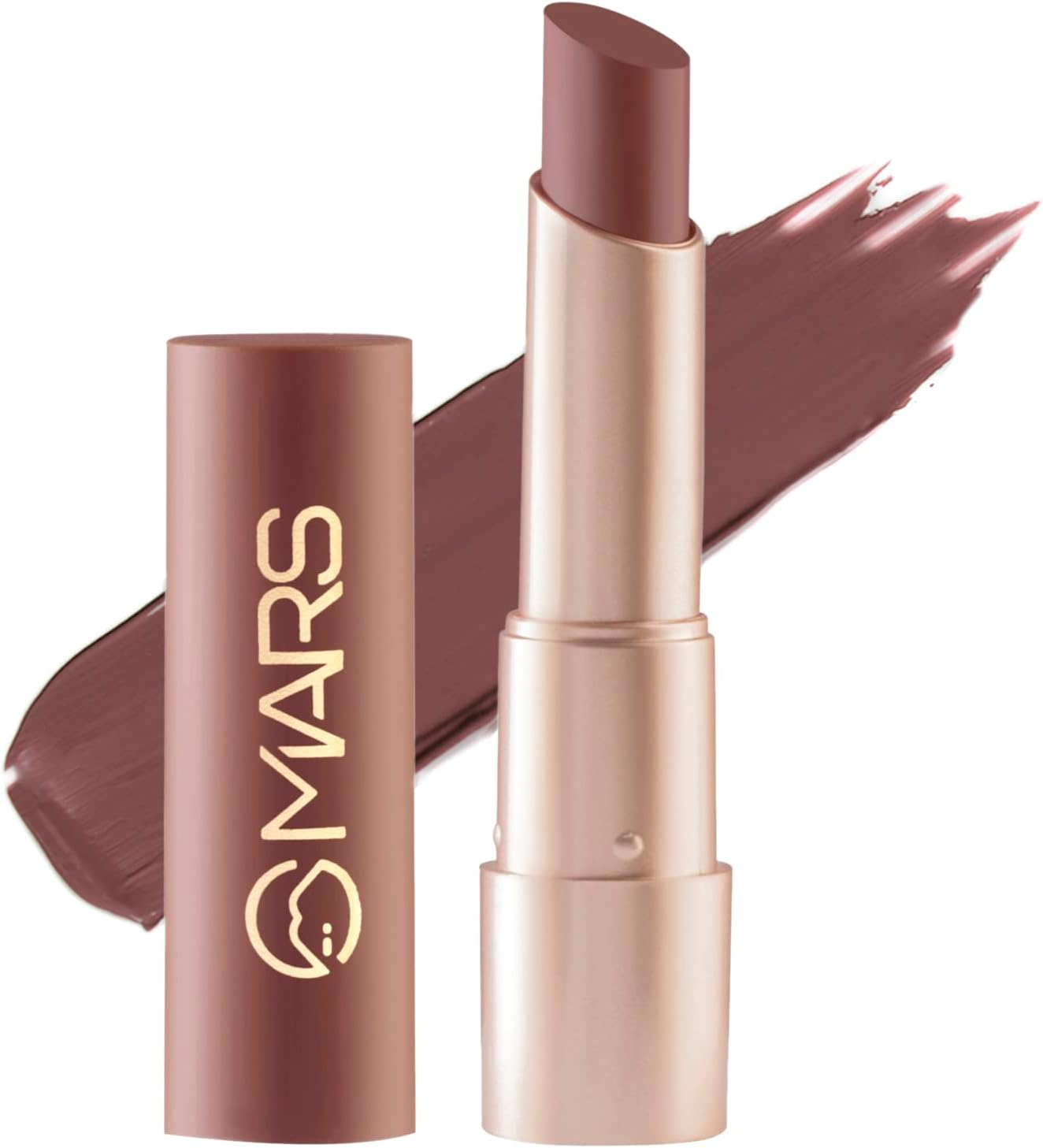 MARS Creamy Matte Long Lasting Lipstick for Women | Creamy Lipstick | Single Swipe Application | Smooth & Light Weight (3.2 Gm) (02-Zesty Zumba)
