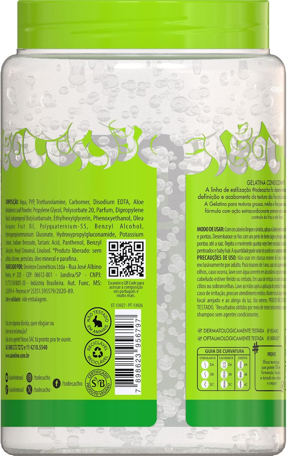 SALON LINE - #Todecacho Super Fixation Jelly 1Kg image number 1