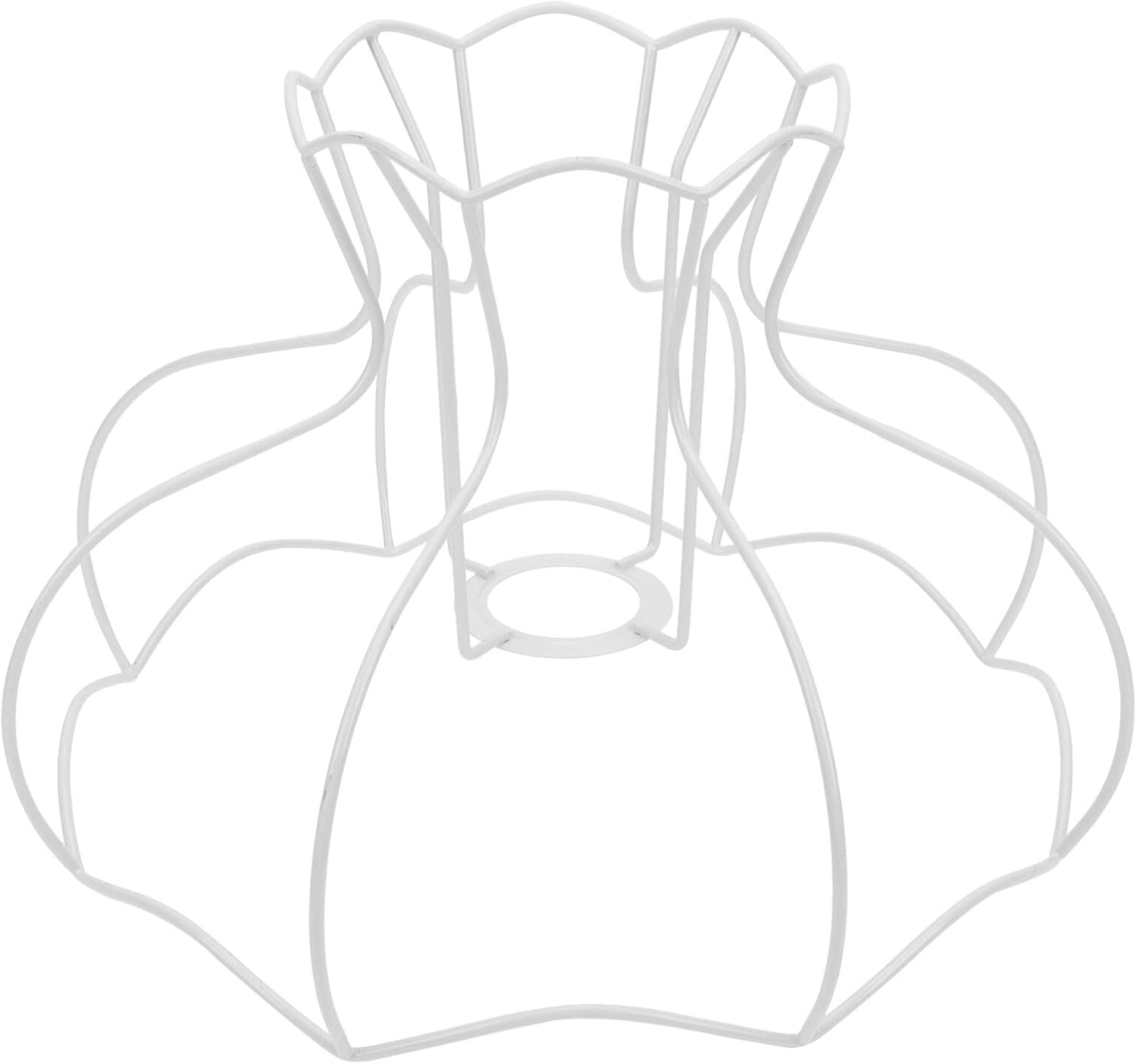 DOITOOL E27 Lampshade Frame European Style Lamp Shade Bracket DIY Lamp Support for Table and Pendant Lights Indoor Use Home and Restaurant image number 4