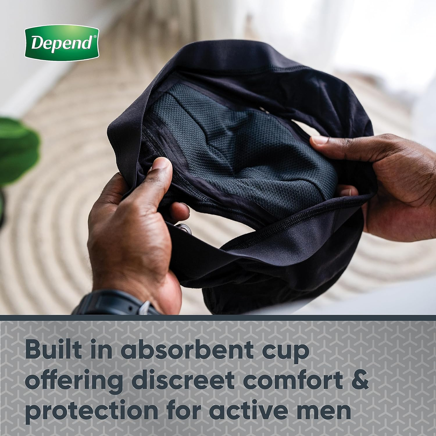 Depend Men Washable Incontinence Underwear Medium image number 4