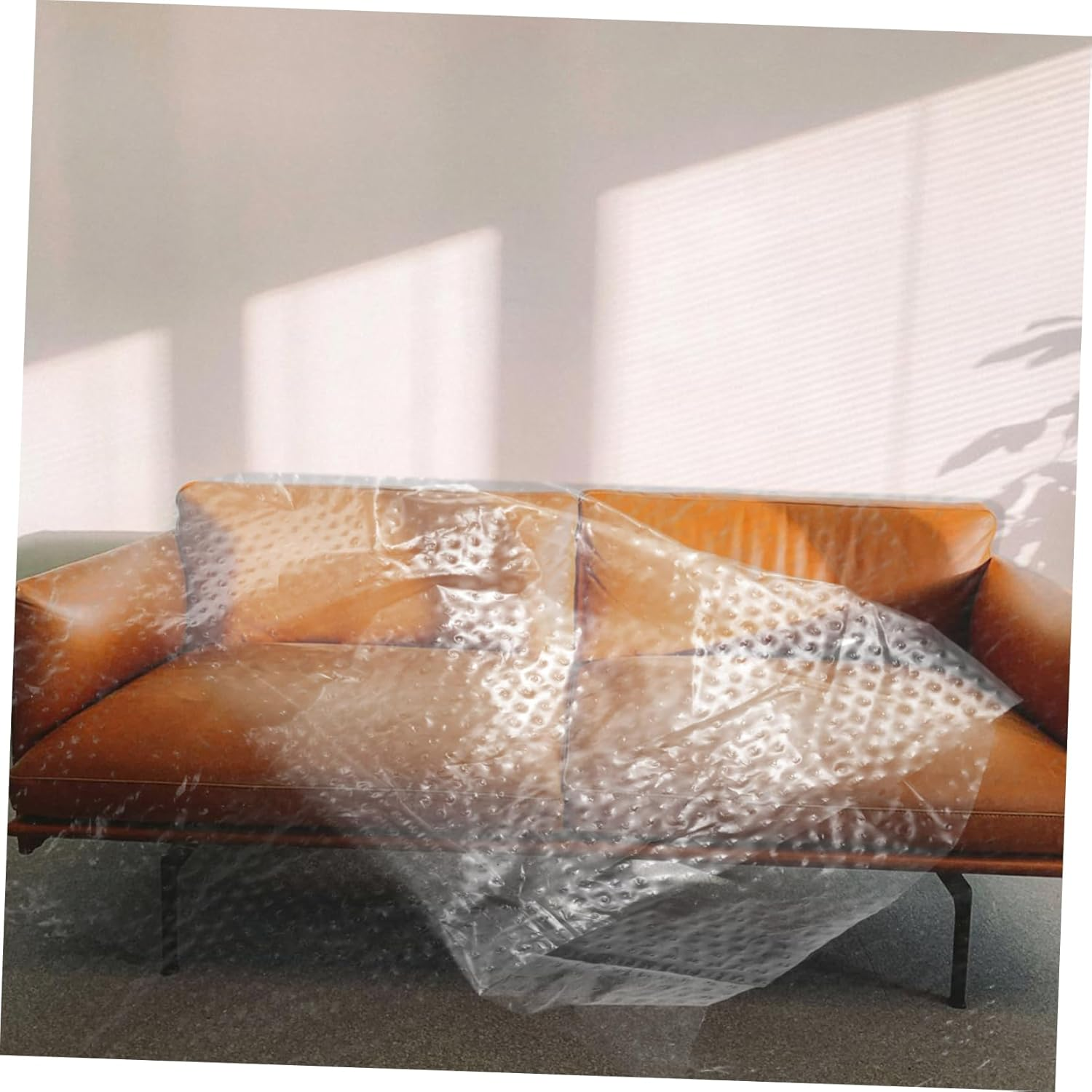 Pre-Taped Weak Adhesive Masking Film 55Cm X 20M Plastic Protective Cover for Automotive Painting, Furniture and Wall Surface Dust Protection, Low Residue Paint Masking Sheeting image number 5