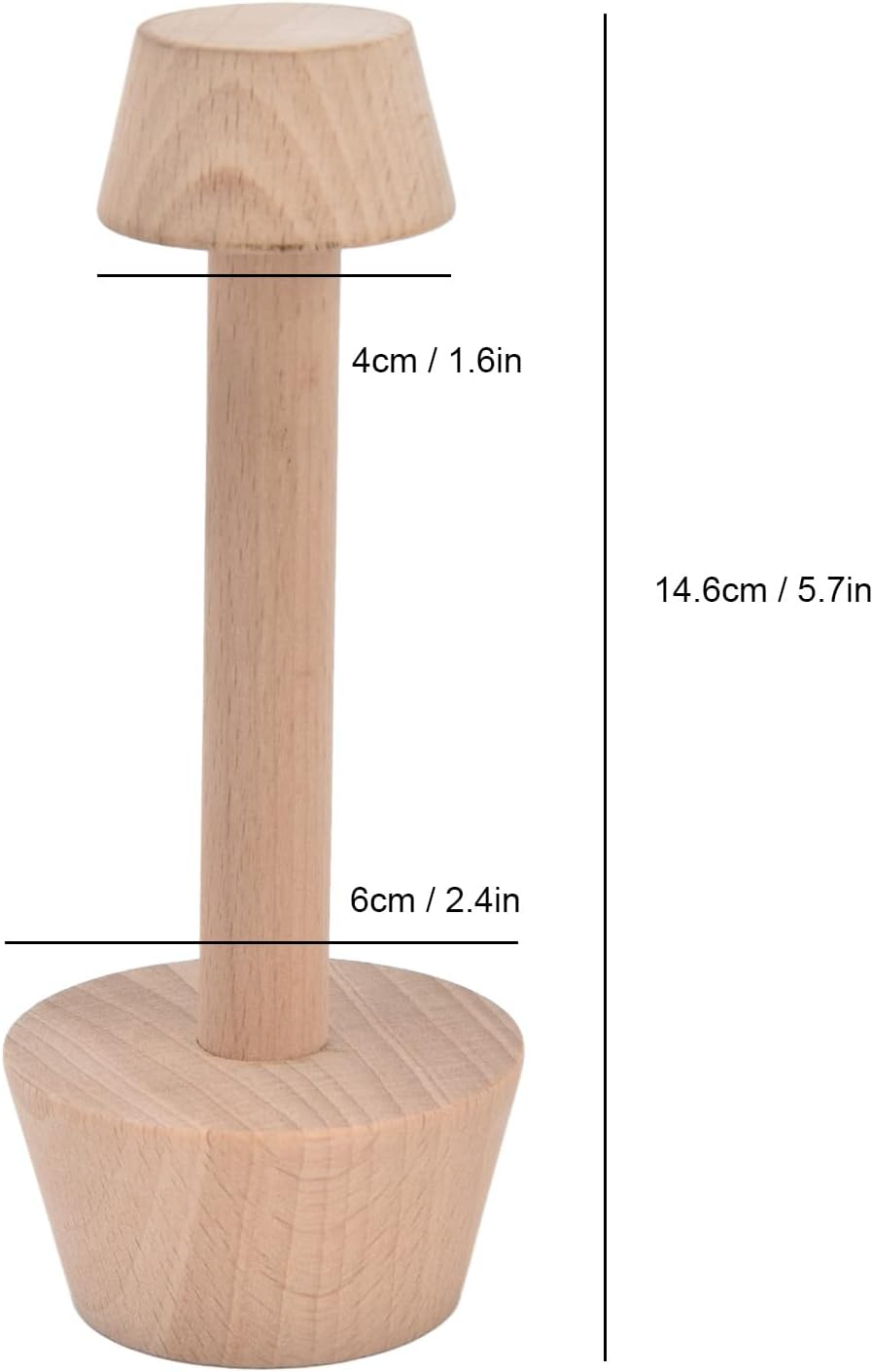 Wooden Tart Tamper Set, Dual Sided Pastry Dough Tart Tamper, Egg Tart Pan Molds DIY Cake Pastry Baking Tool, Pastry Dough Tamper Kit Presser for Mini Egg Tart, Cheesecakes image number 5