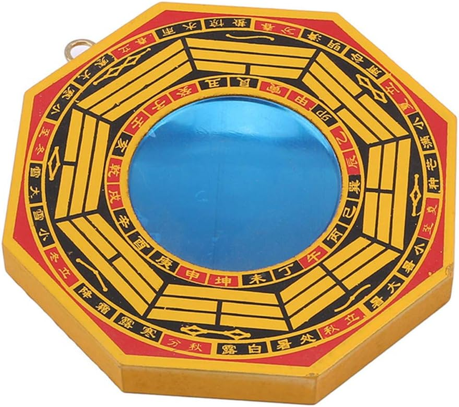 Sevenfly Traditional Chinese Feng Shui Concave Mirror & Concave Bagua Mirror Protection against Active Harmful Energy(Concave Gossip Mirror) image number 1