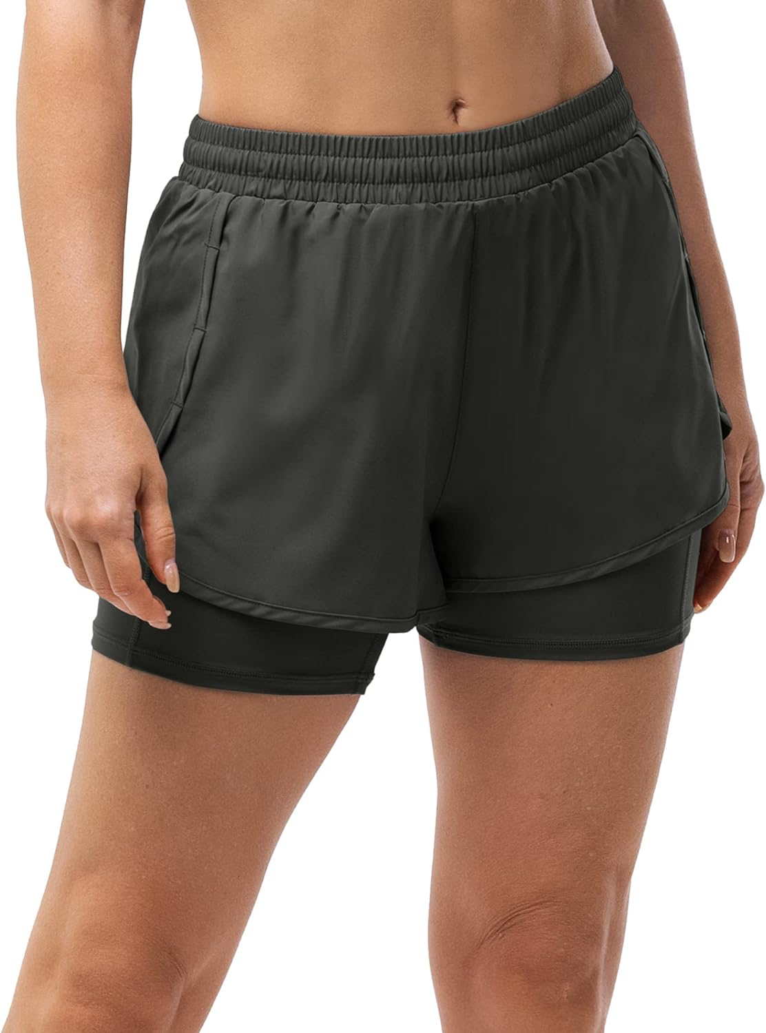33,000Ft Women'S Running Shorts - Quick Dry, Breathable, Stretchable - Cobalt Blue image number 3