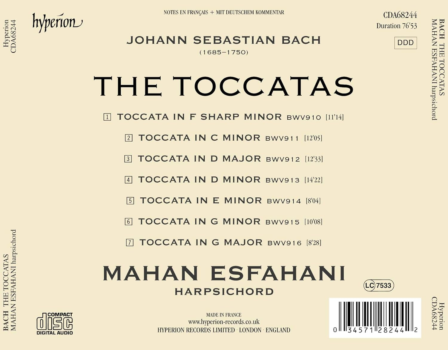 Bach: Toccatas image number 1