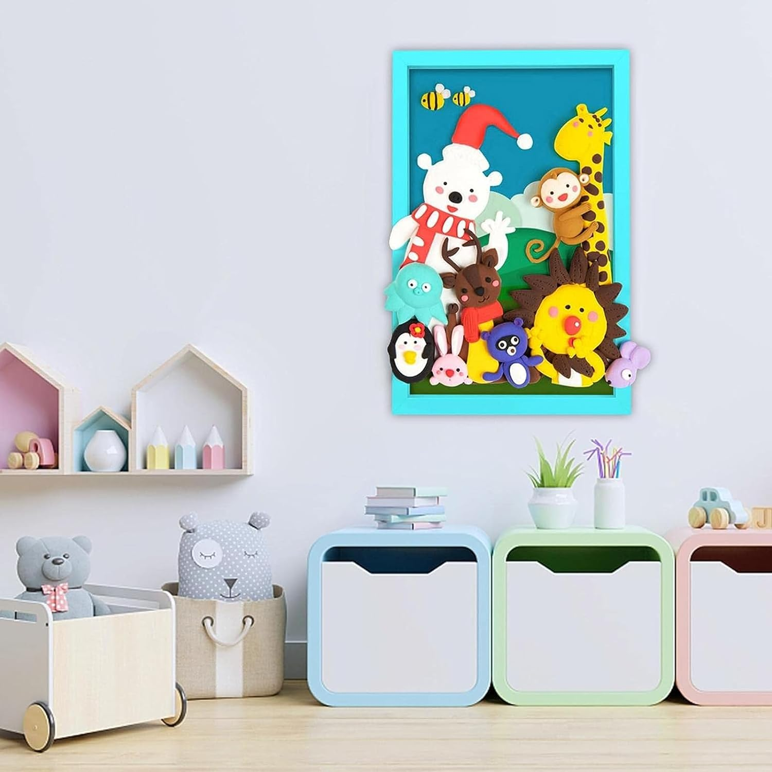 FJLYZL Clay Air Dry Clay,36 Colors Ultra Light Set for Kids,Diy Modeling Clay with Tools Starter Kit,Educational Creative Magic Clay Art Set Boys Girls 3+ image number 4