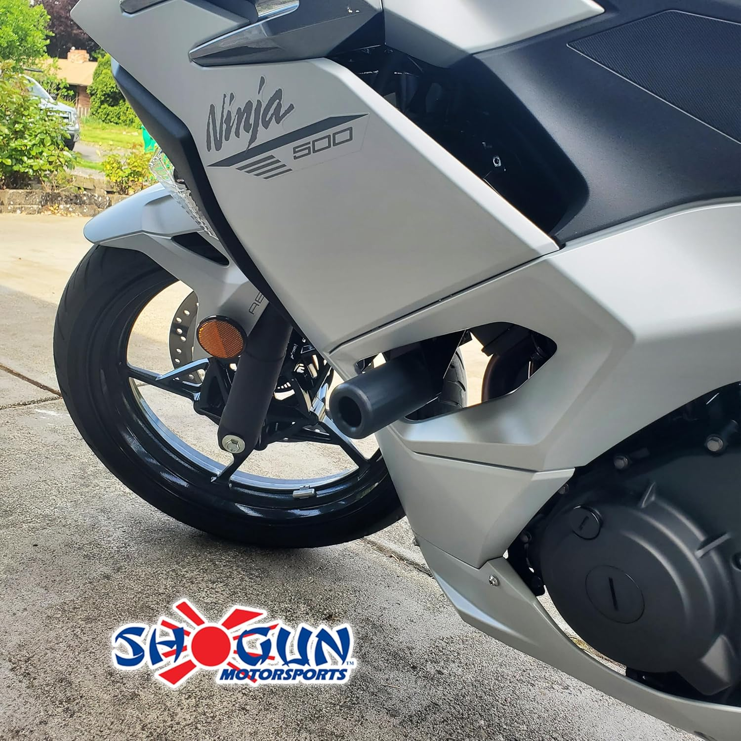 Shogun USA Made Kawasaki Ninja 500 Z500 2024 2025 NO Cut Black Frame Sliders Fits ABS & Non ABS Models - 750-4169 - Instructions Shown in Images image number 2