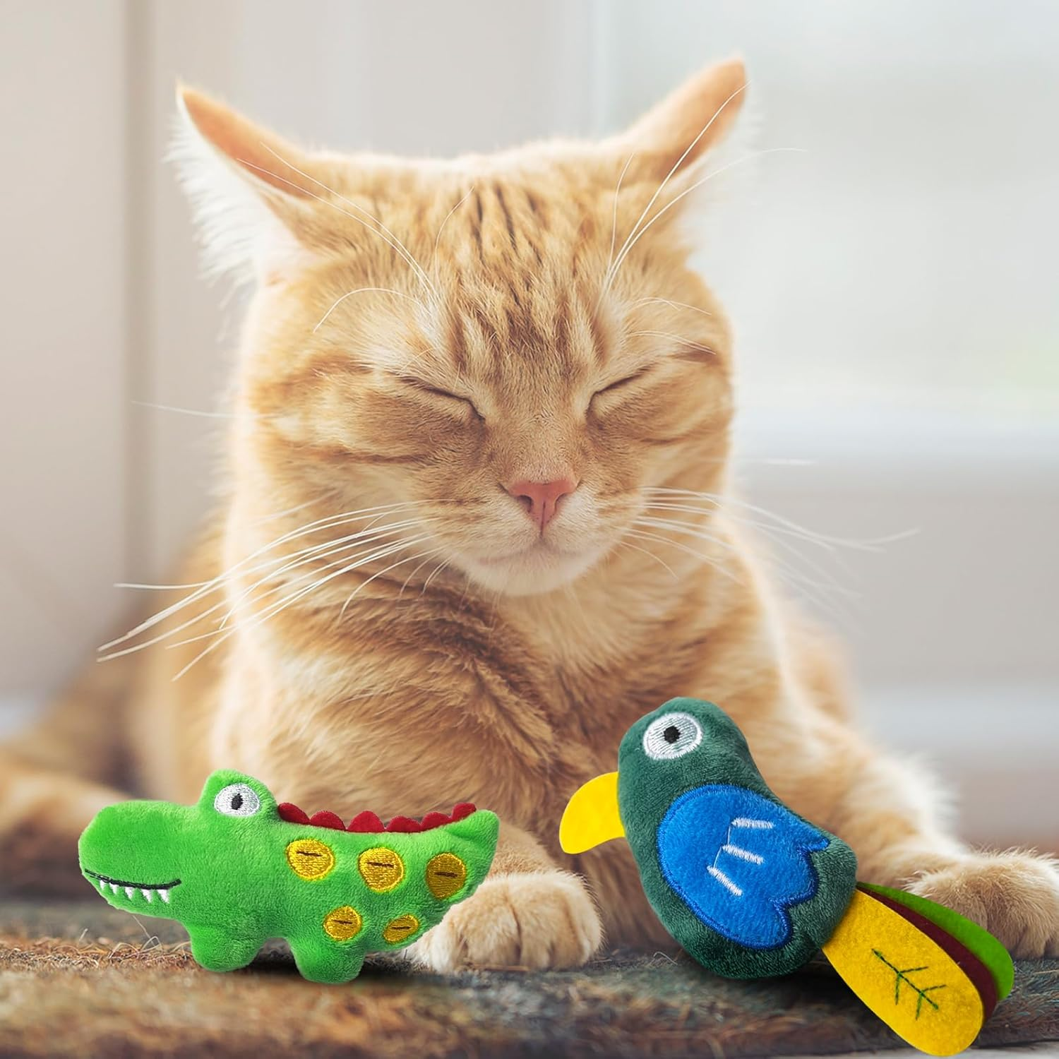 Cat Toys with Catnip, Bird Catnip Toys for for Indoor Cats, Cat Chew Toy,Toy for Kittens Kitty, 2 Pack image number 4