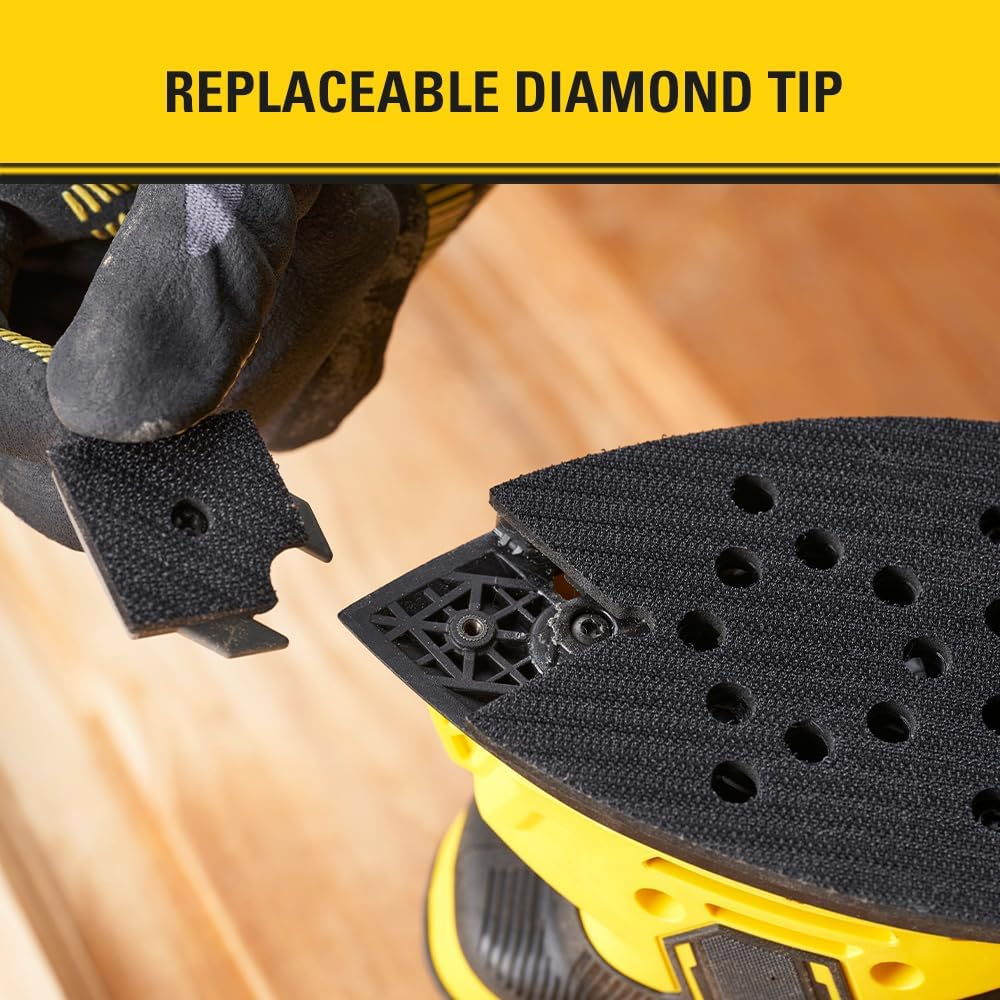 STANLEY FATMAX | 120W Detail Sander - up to 14,000OPM, Dust Collection System, Dust Sealed Switch, 1Xdust Canister, 2Xmesh Sheets, 1Xmesh Finger Sheet, 1Xdiamond Tip, 1Xfinger Attachment Softbag image number 4