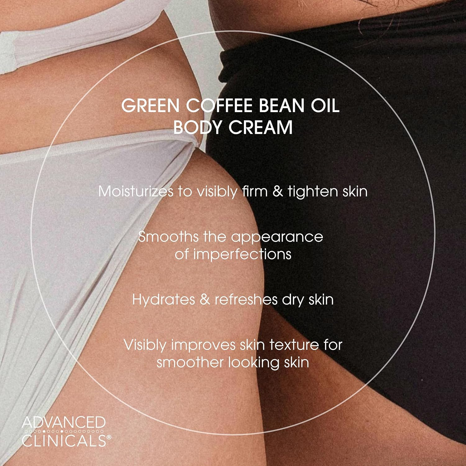 Advanced Clinicals Green Coffee Bean Oil Thermo-Firming Cream (16 Oz) image number 3