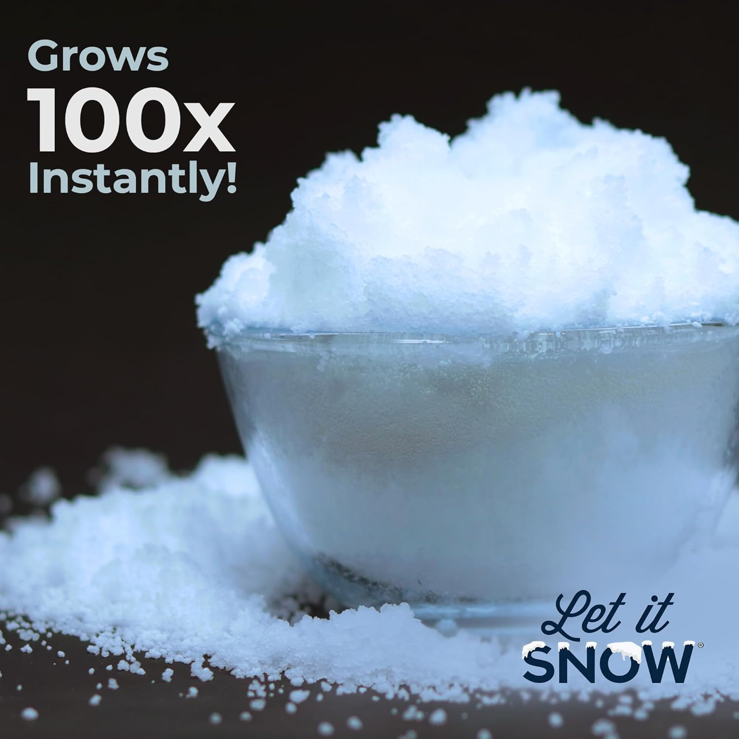 Let It Snow Instant Fake Snow Powder &ndash; Made in the USA, Perfect for Kids, Holiday Decorations, Sensory Play, and Slime &ndash; 10 Pack, Makes 10 Gallons Snow image number 6