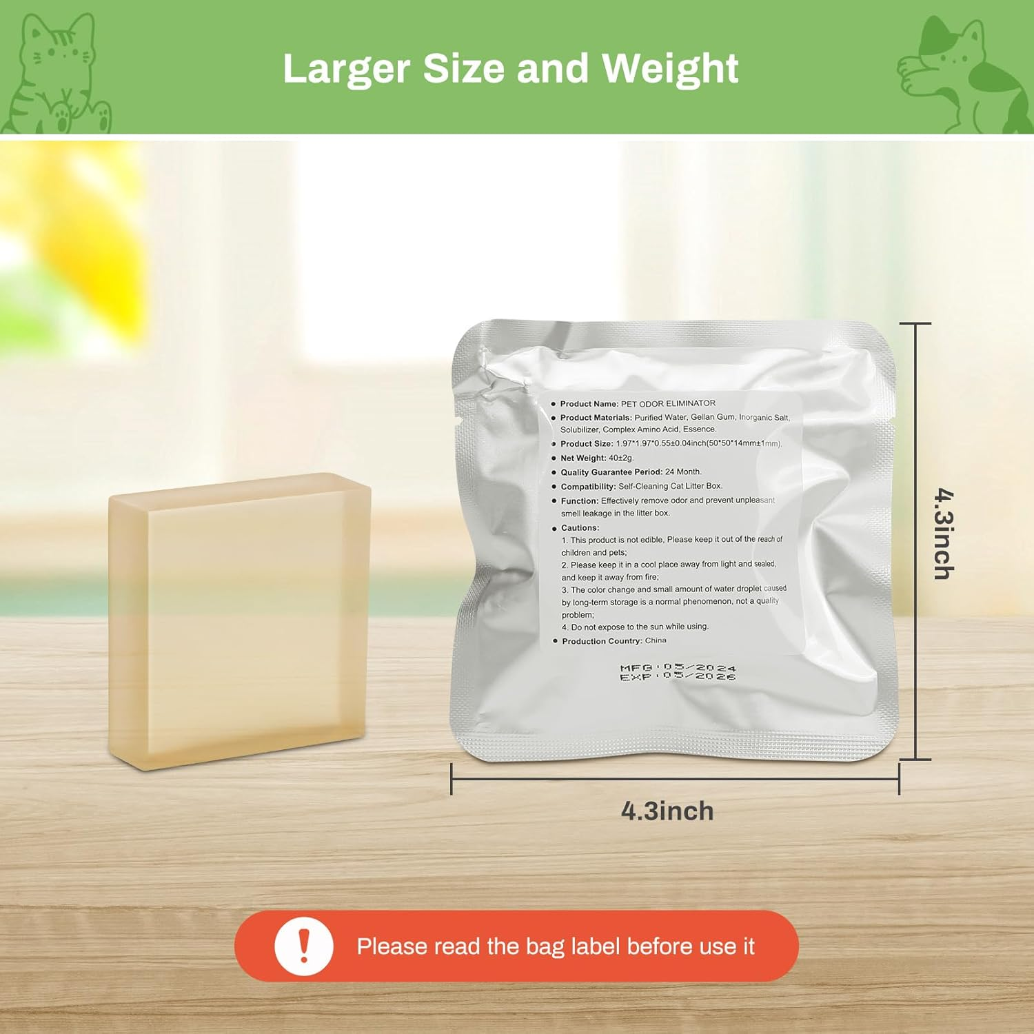 6 Pack Odor Eliminator for MAX Self-Cleaning Cat Litter Box, GISOFIK Cat Litter Box Odor Eliminator, Cat Toilet Odor Control for Automatic Litter Box, Safe for Pets 95% Remove Rate image number 5