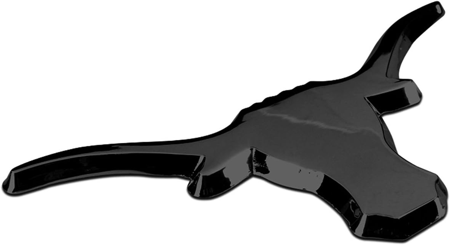 University of Texas Longhorn Black Chrome Car Emblem image number 1