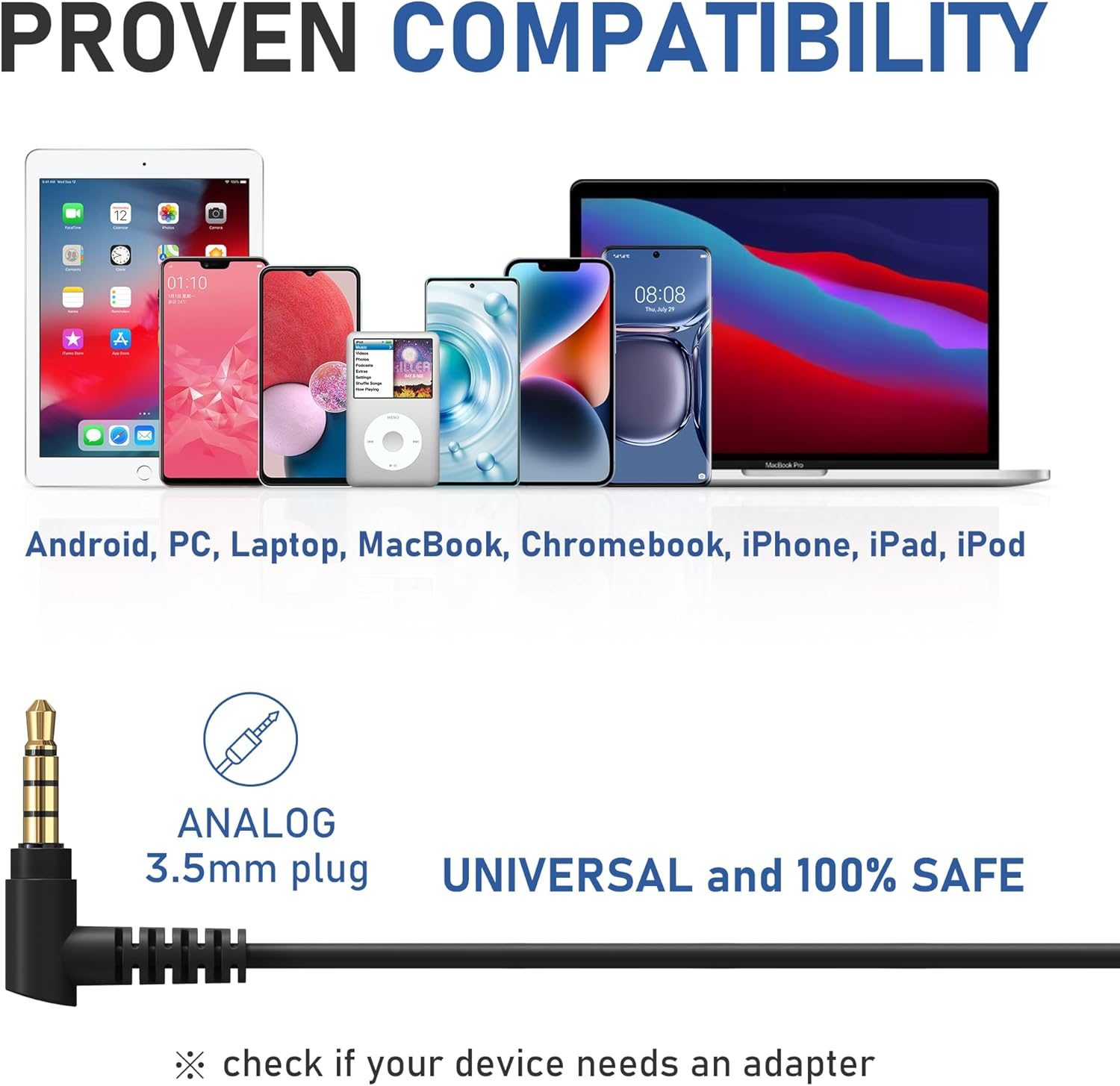 LUDOS Zenith Wired Earbuds In-Ear Headphones, 2 Year Warranty, Earphones with Microphone, Noise Isolation Corded for 3.5Mm Jack Ear Buds for Iphone, Ipad, Samsung, Computer, Laptop, Gaming - Black image number 3