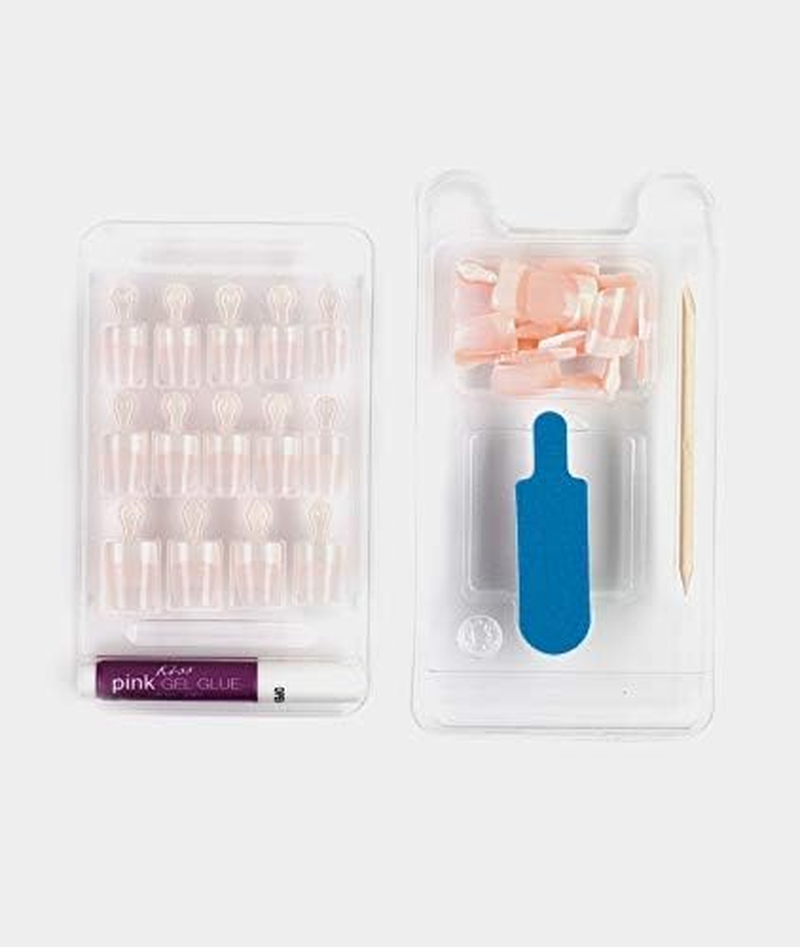 KISS Salon Acrylic French Nails Kit Pet Peeve Real Short (6 PACK)