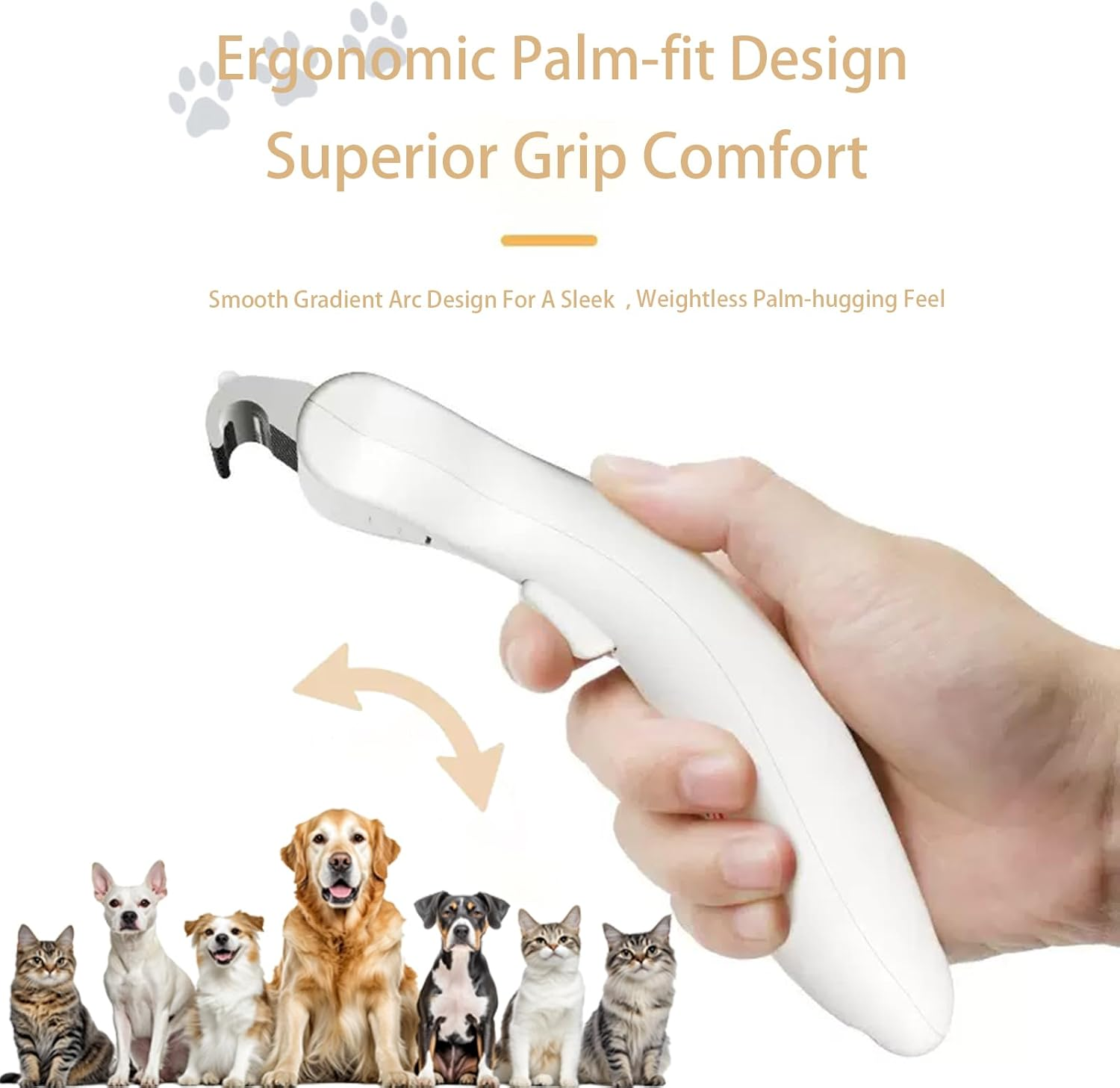 Pet Grooming Dematting Brush for Dogs & Cats,Professional Self-Cleaning Deshedding Tool,Removes Loose Fur,Reduces Tangles Shedding Matts in Medium & Long Hair,Safe & Skin Friendly Undercoat Rake Comb image number 4