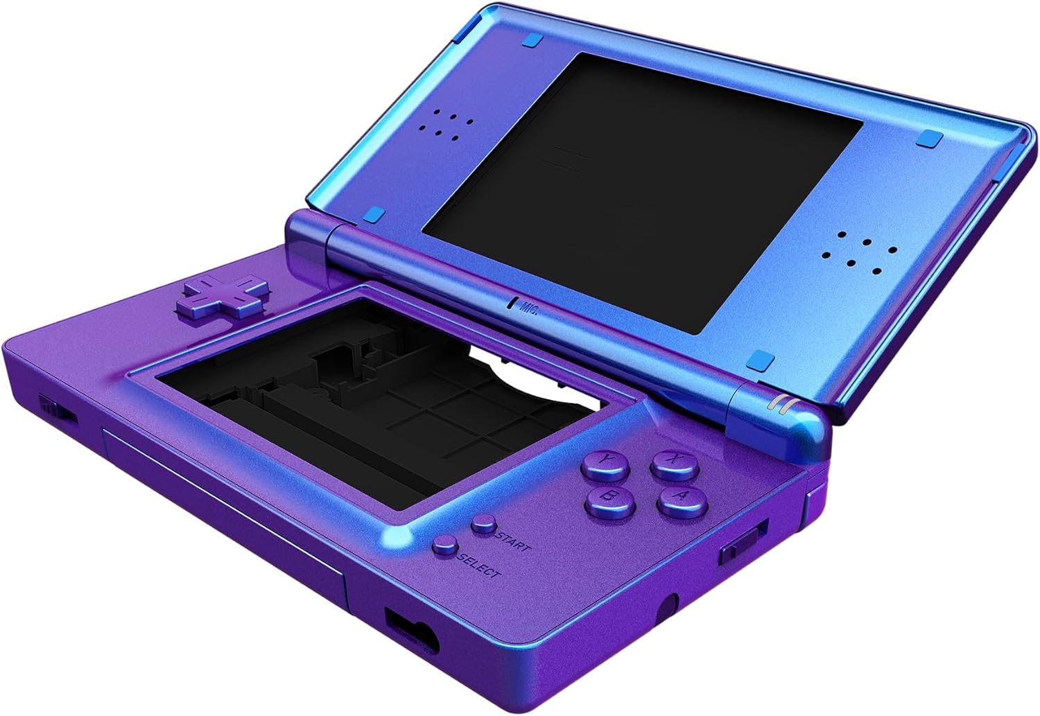 Extremerate Chameleon Purple Blue Replacement Full Housing Shell for Nintendo DS Lite, Custom Handheld Console Case Cover with Buttons, Screen Lens for Nintendo DS Lite NDSL - Console NOT Included